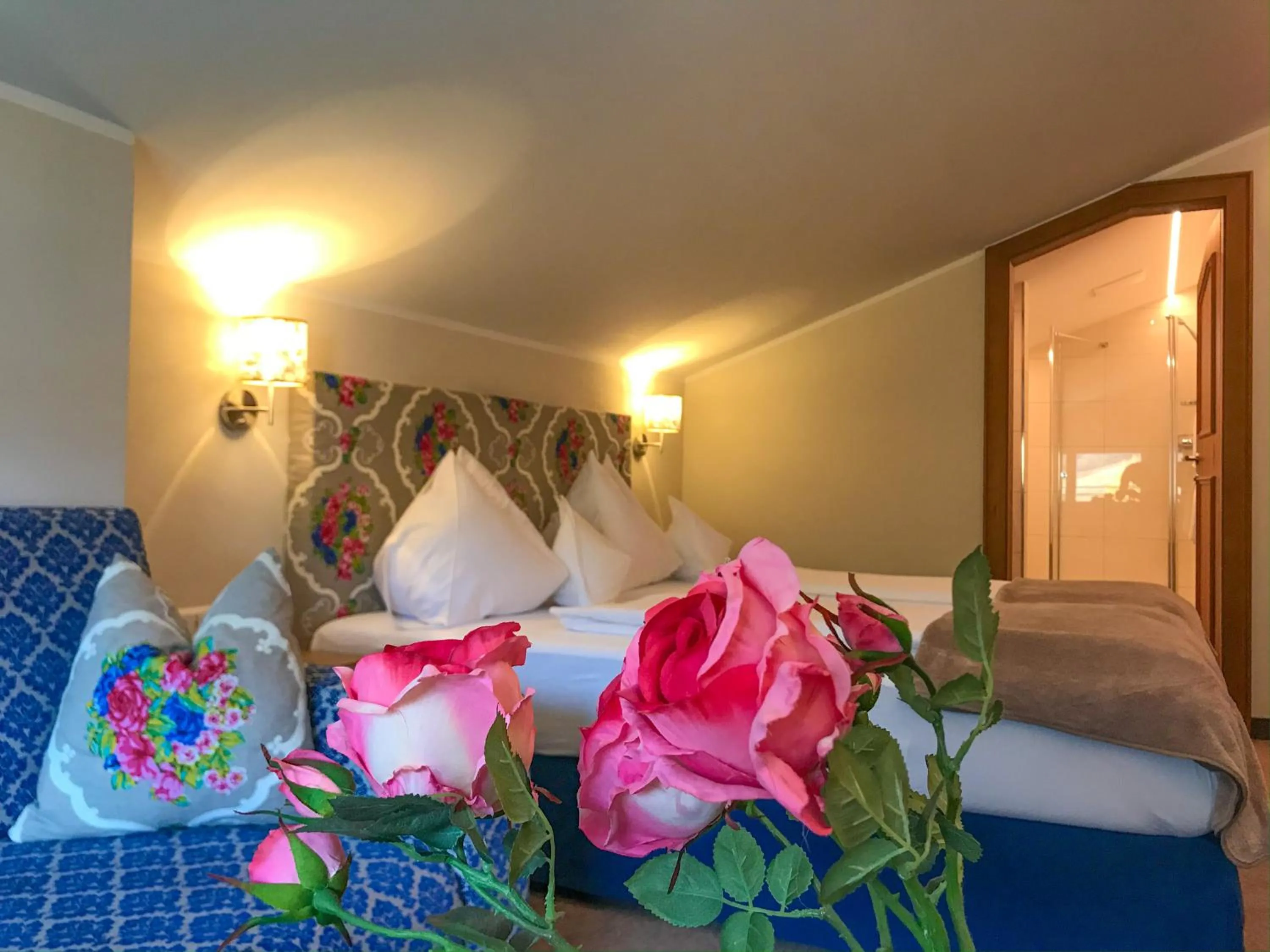 Bed in Andi's Skihotel