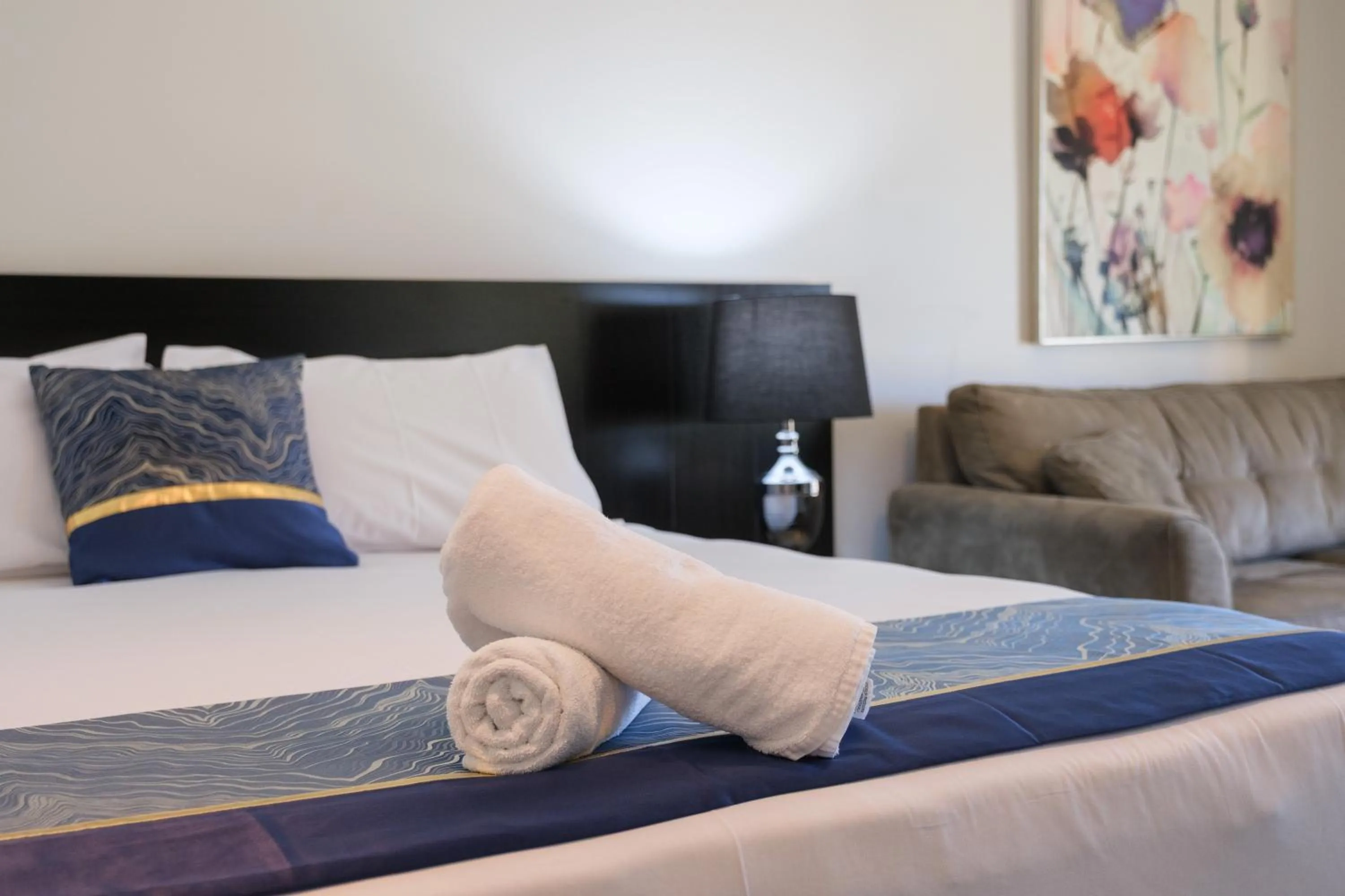 Bed in Stockmans Motel