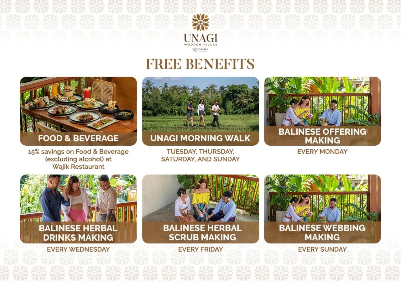 Activities in Unagi Wooden Villas by Emana