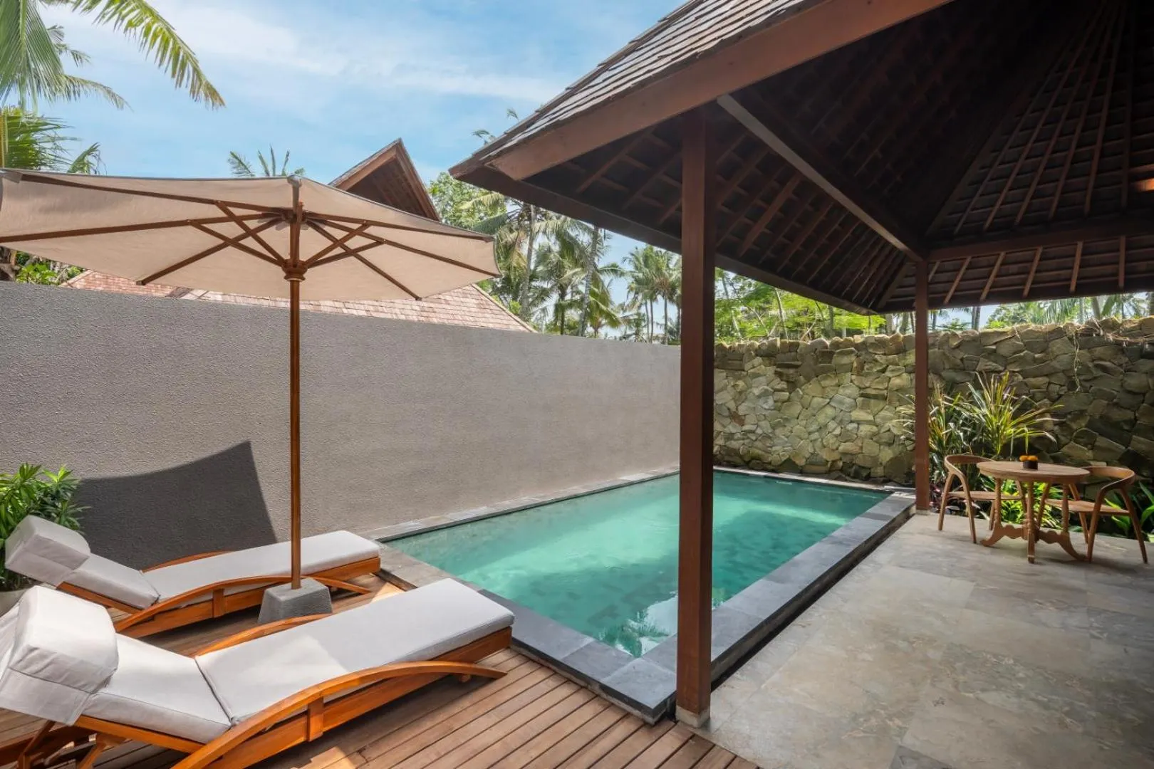 Patio in Unagi Wooden Villas by Emana