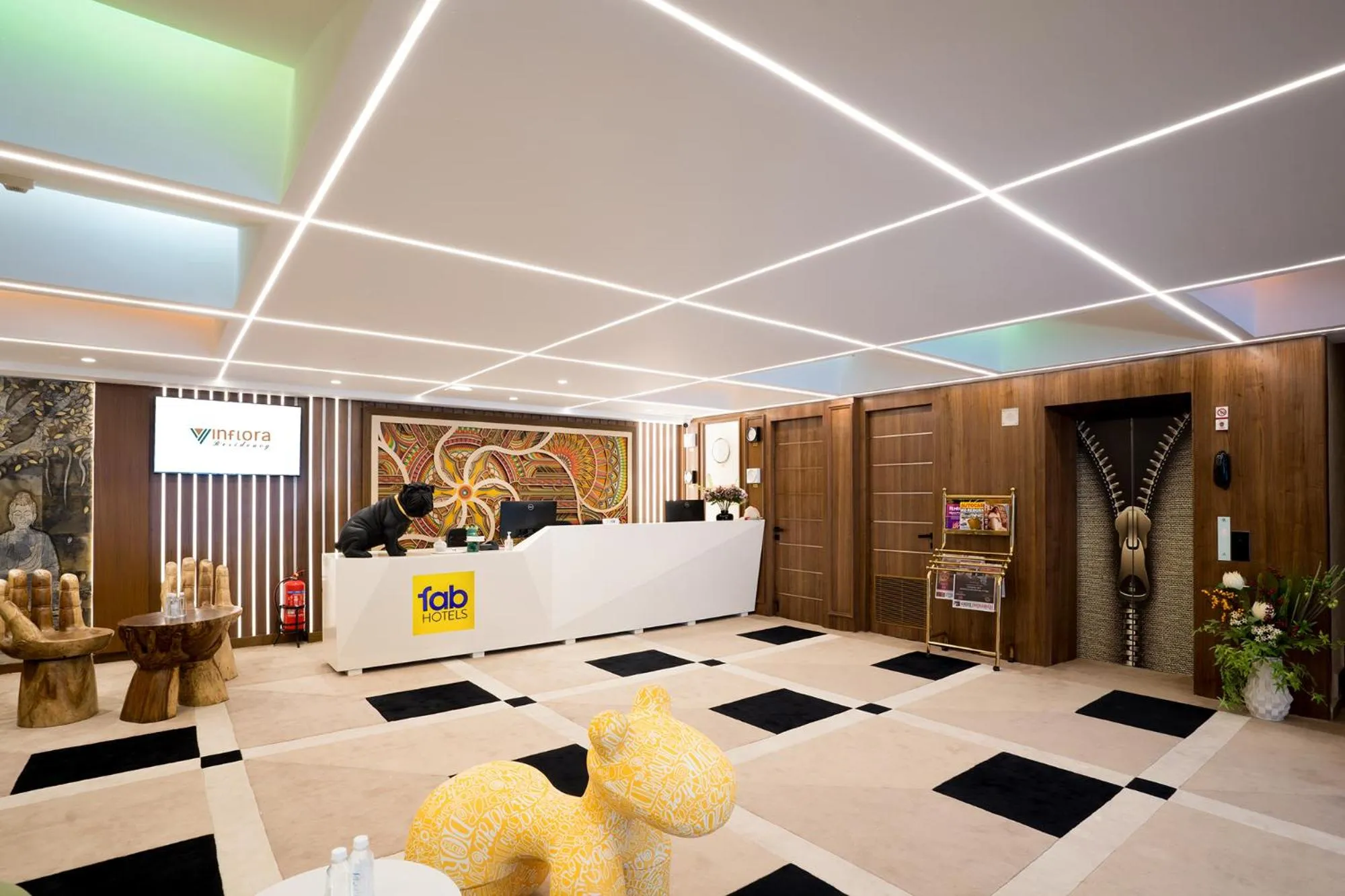 Lobby or reception in Oriva Vinflora Residency Nr LV Prasad Hospital Banjara Hills