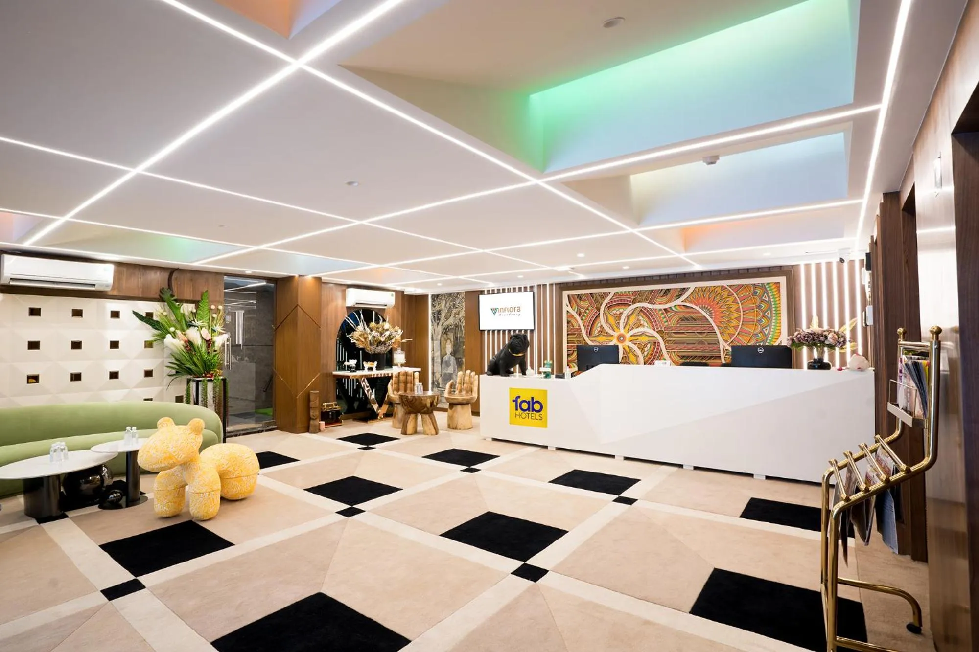 Lobby or reception in Oriva Vinflora Residency Nr LV Prasad Hospital Banjara Hills