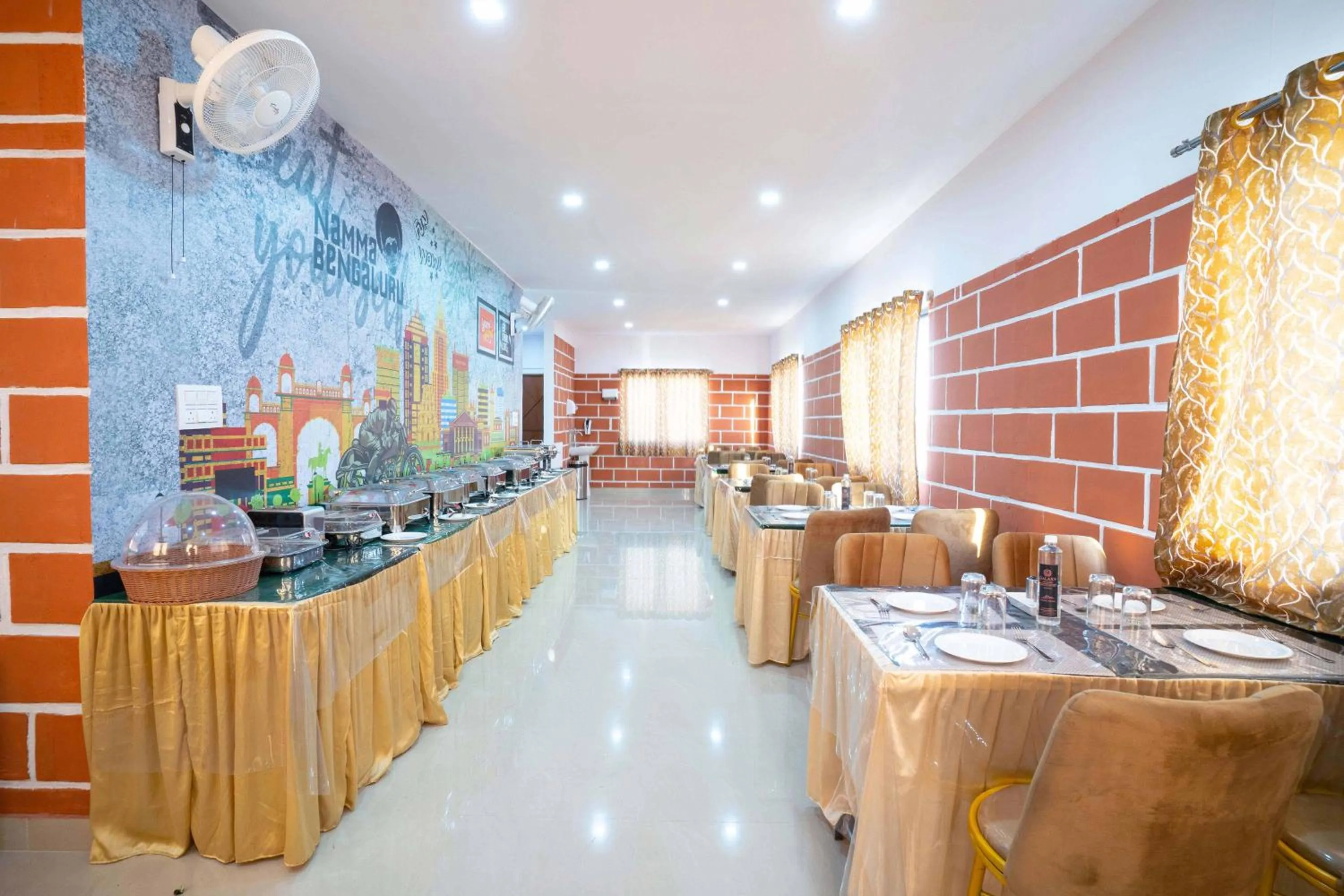 Dining area in Treebo Galaxy Kings Suites, Hebbal