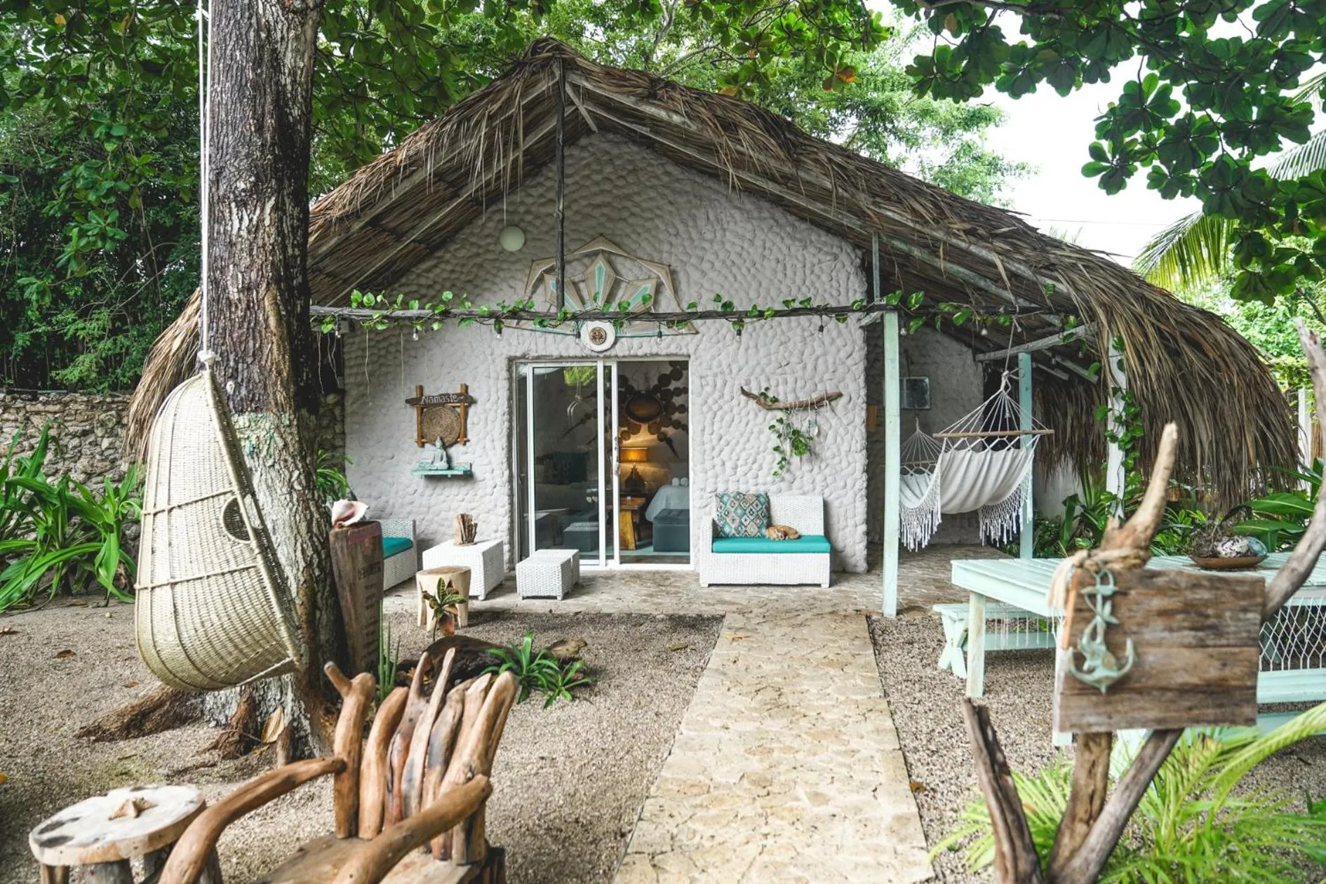 Patio in Namaste Beach Club & Hotel
