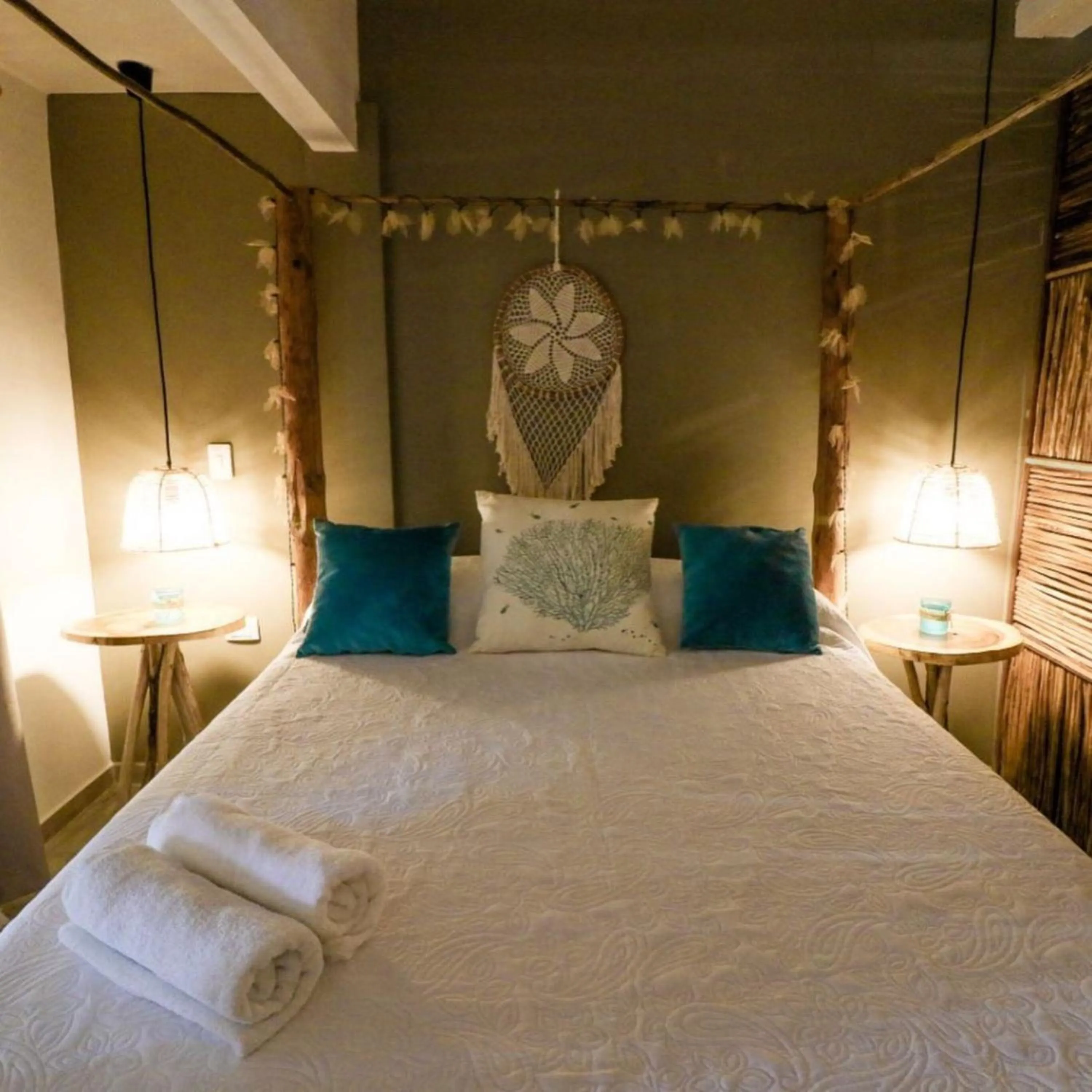 Bed in Namaste Beach Club & Hotel