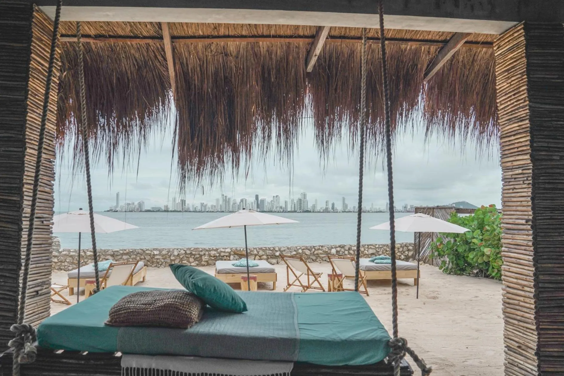 Balcony/Terrace, Bed in Namaste Beach Club & Hotel