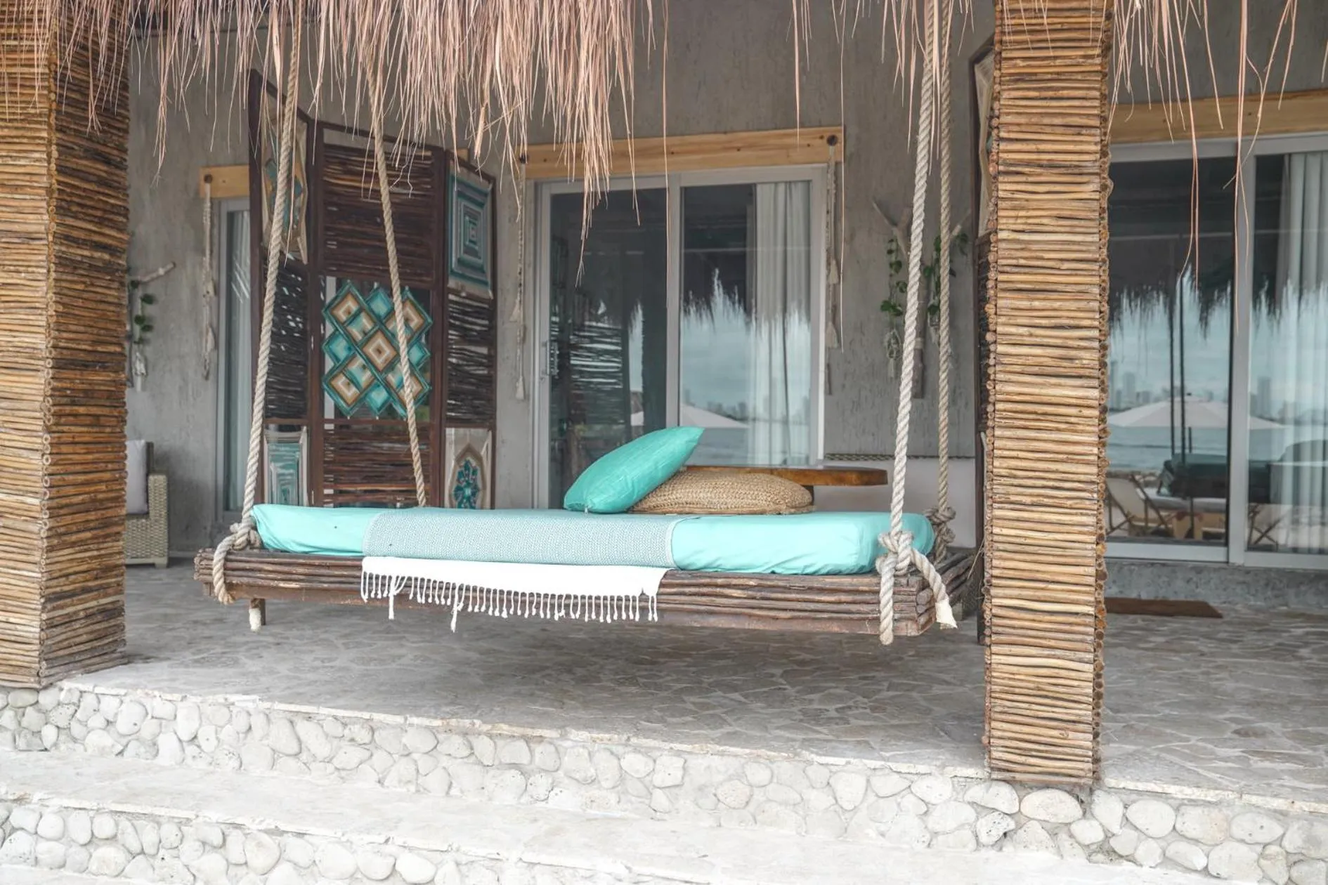 Patio in Namaste Beach Club & Hotel