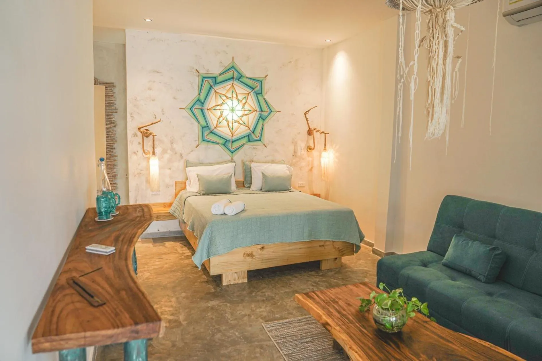 Bed in Namaste Beach Club & Hotel