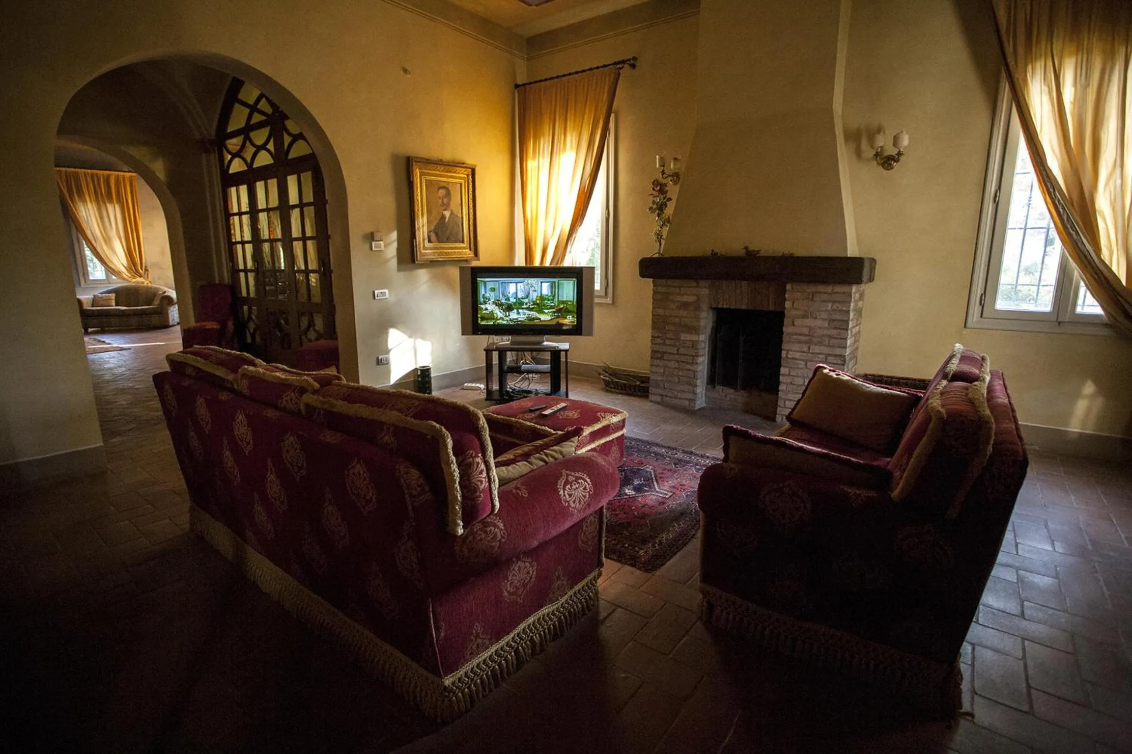 Communal lounge/ TV room in R&B Villa Tartaruga