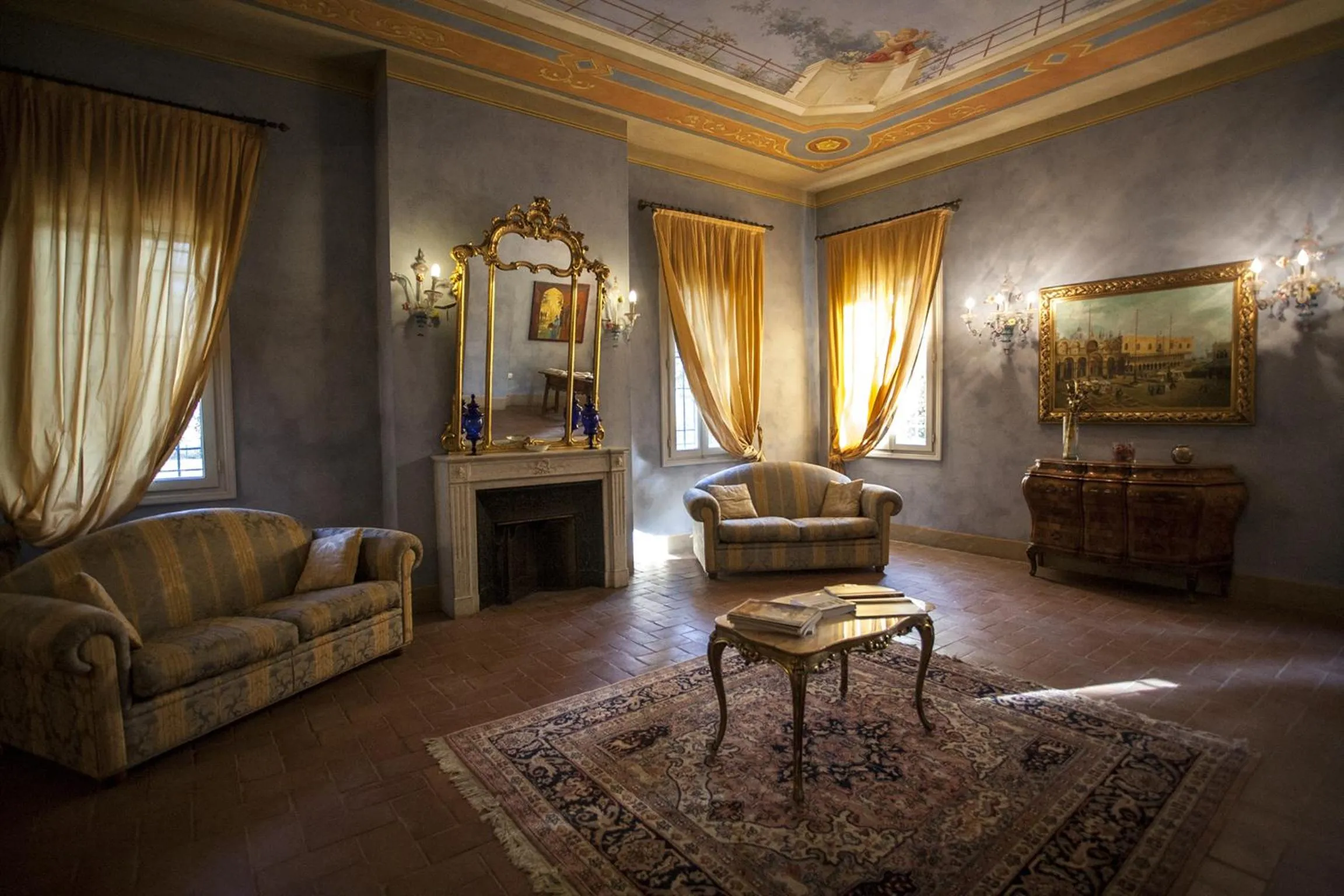 Seating area in R&B Villa Tartaruga