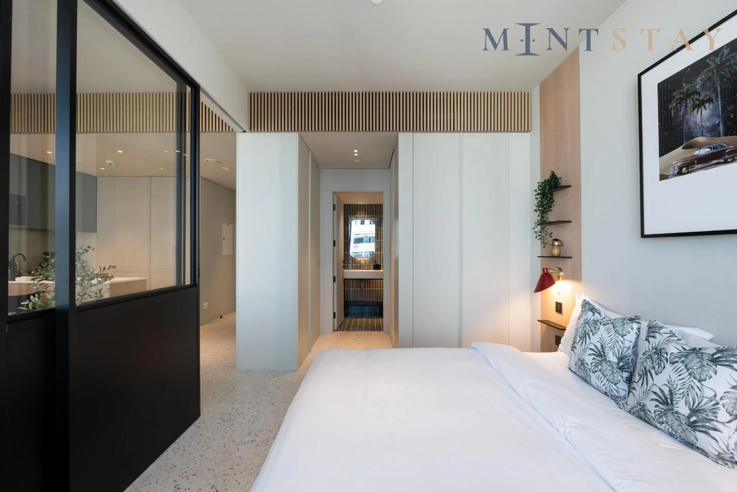 Bed in Upside Living, Business Bay Dubai - Mint Stay