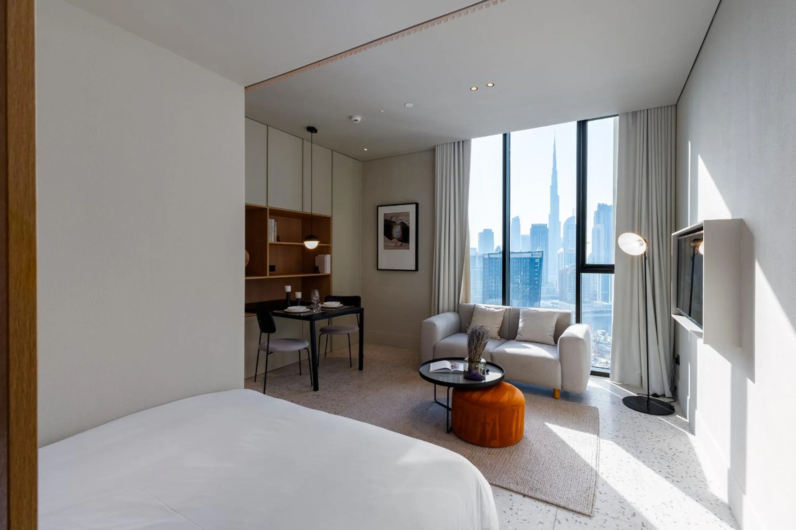 Bed in Upside Living, Business Bay Dubai - Mint Stay