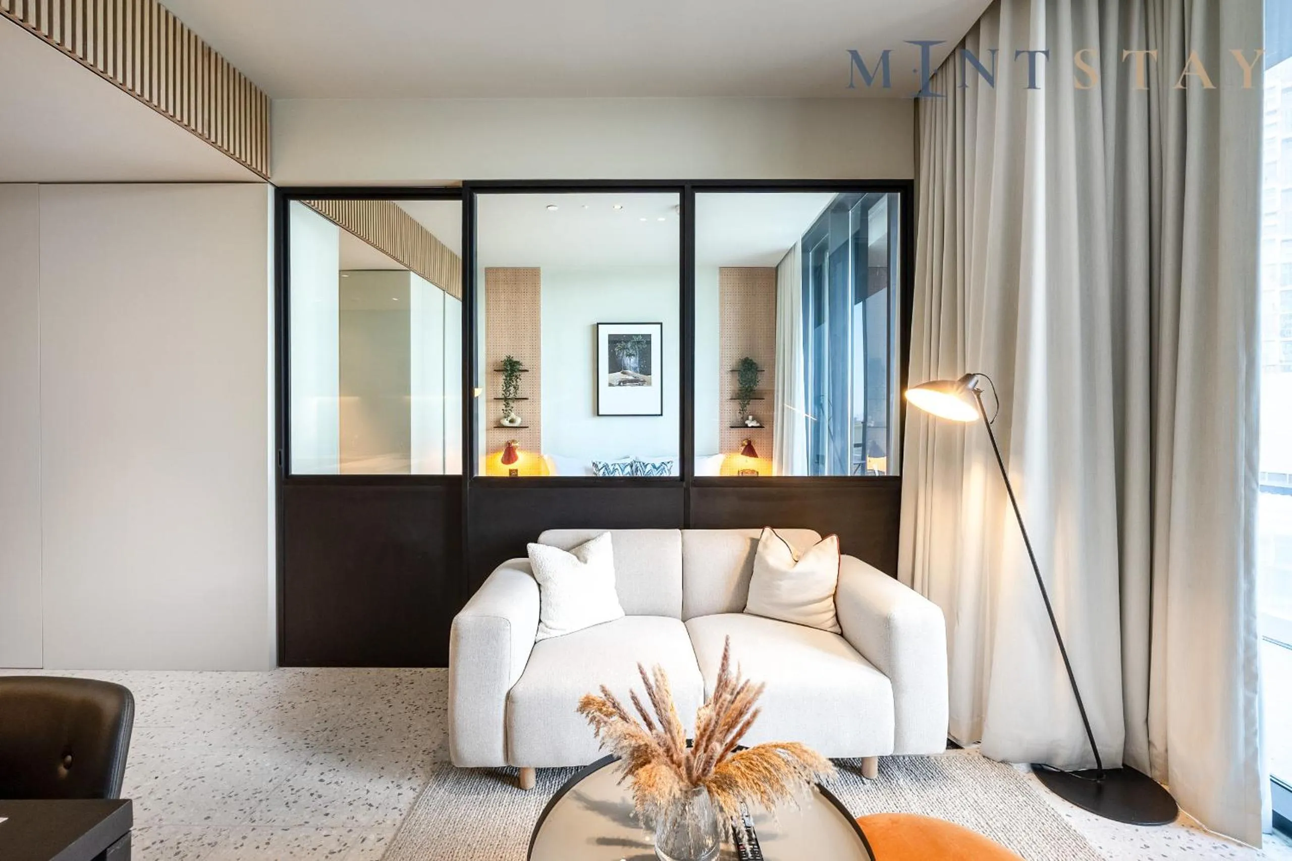 Bed in Upside Living, Business Bay Dubai - Mint Stay