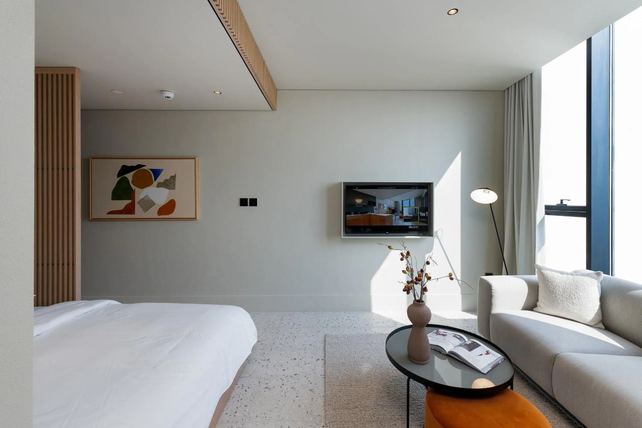 Bed in Upside Living, Business Bay Dubai - Mint Stay