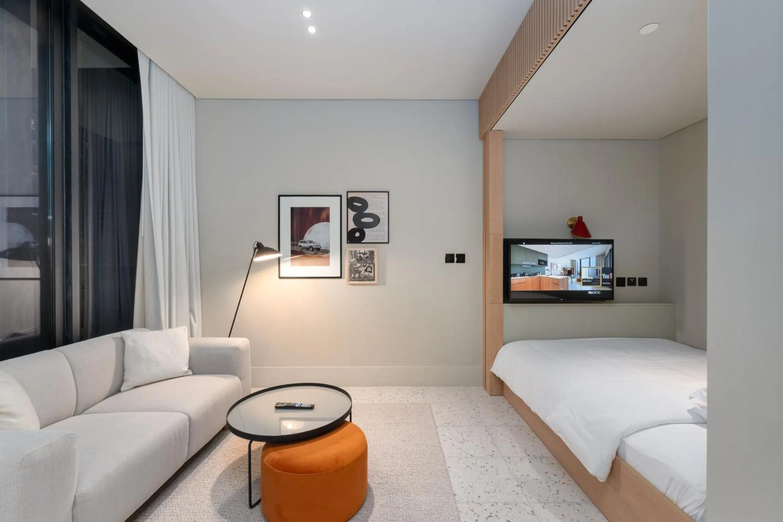 Bed in Upside Living, Business Bay Dubai - Mint Stay