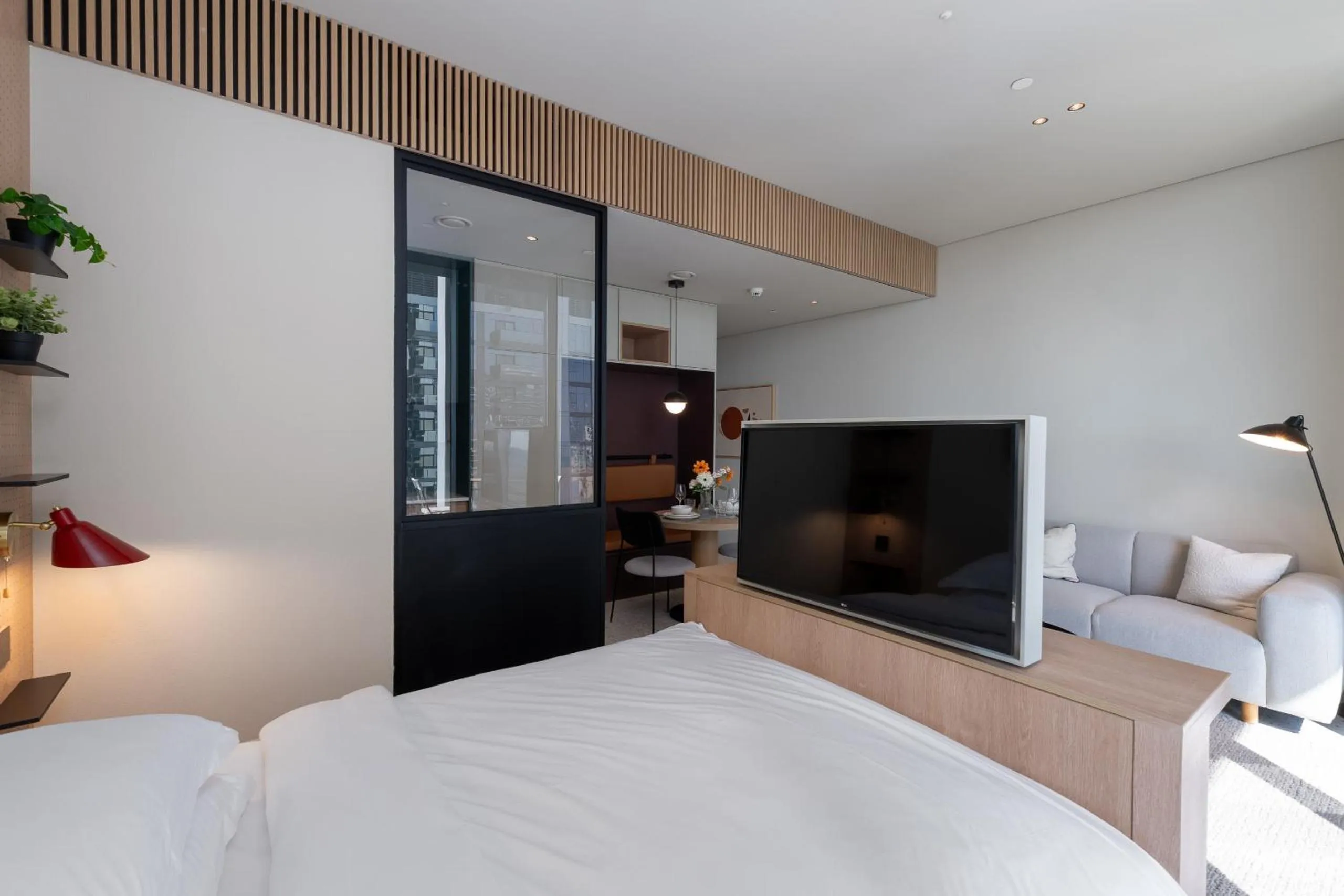 Bed in Upside Living, Business Bay Dubai - Mint Stay