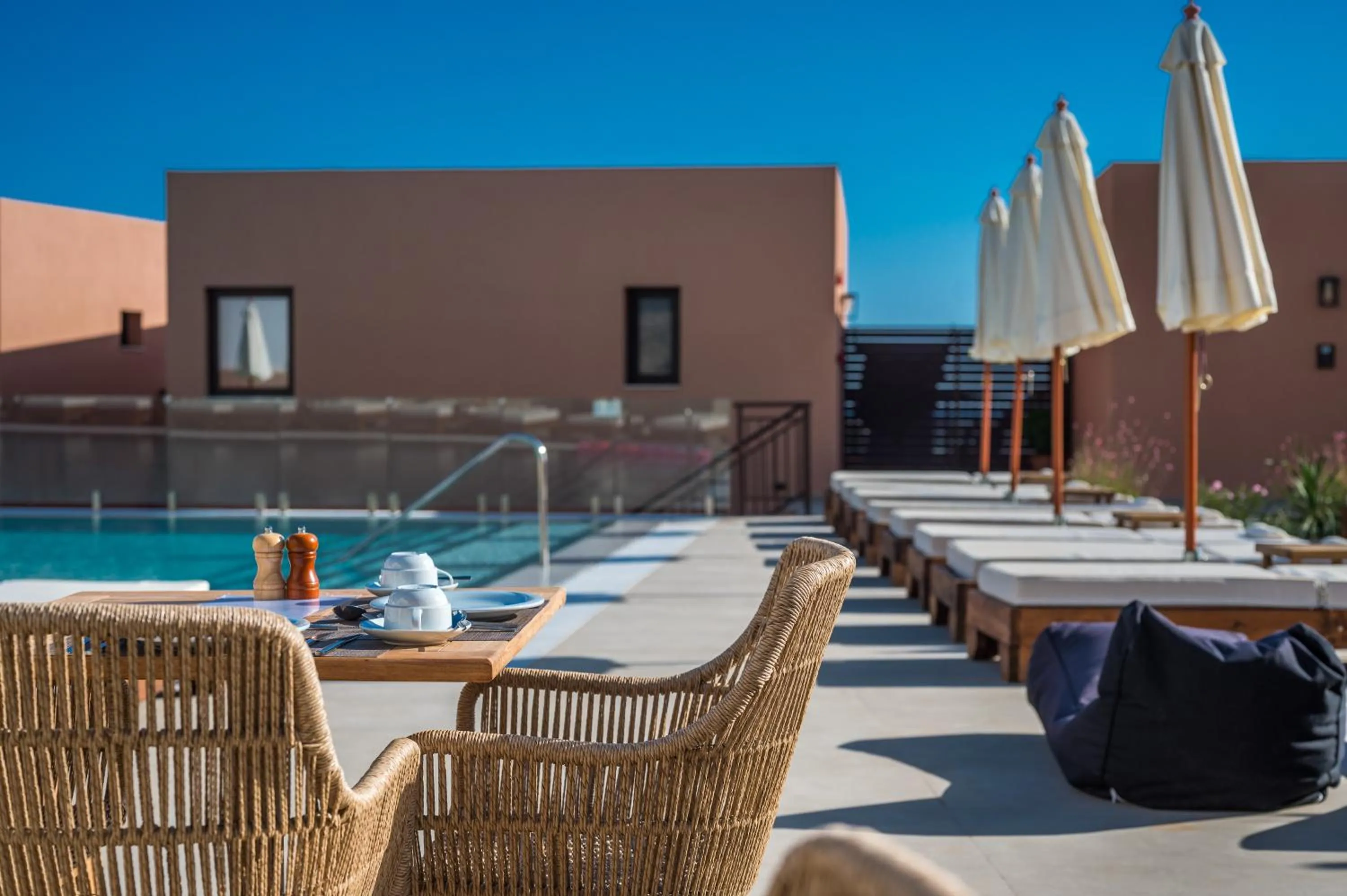 Swimming pool in Hotel Pyriá
