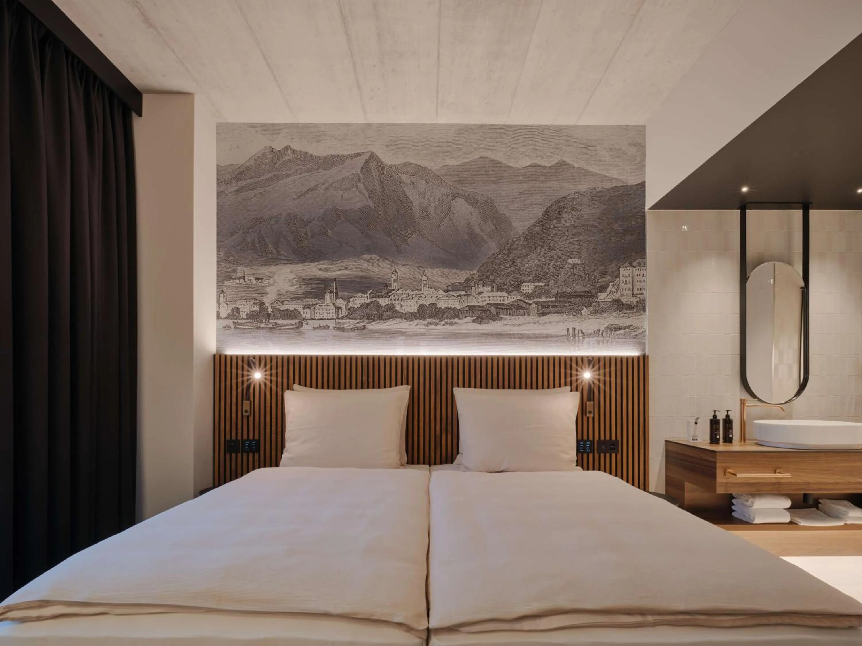 Bedroom, Bed in Dorint Resort & Spa Locarno-Riazzino