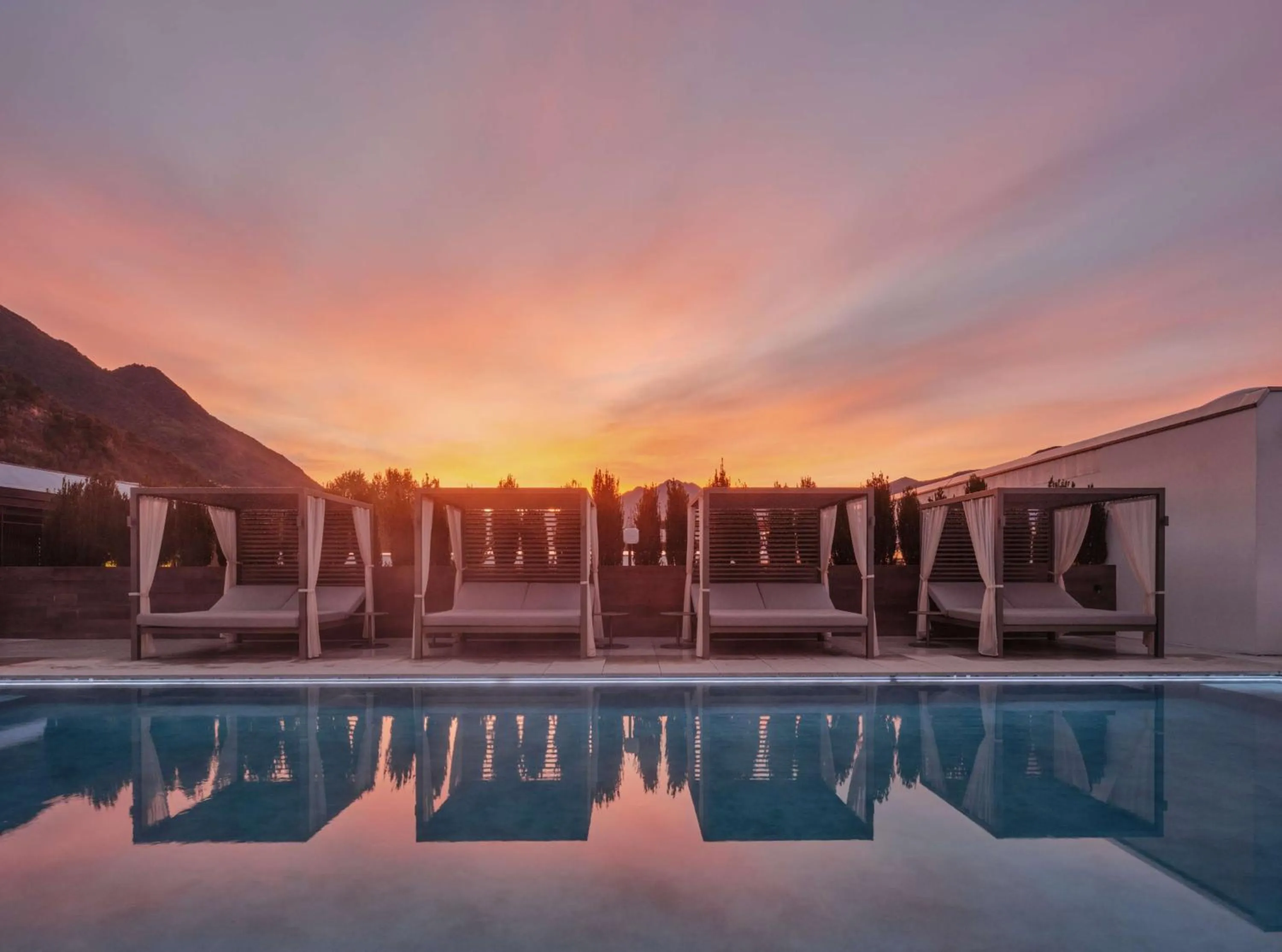 Pool view in Dorint Resort & Spa Locarno-Riazzino