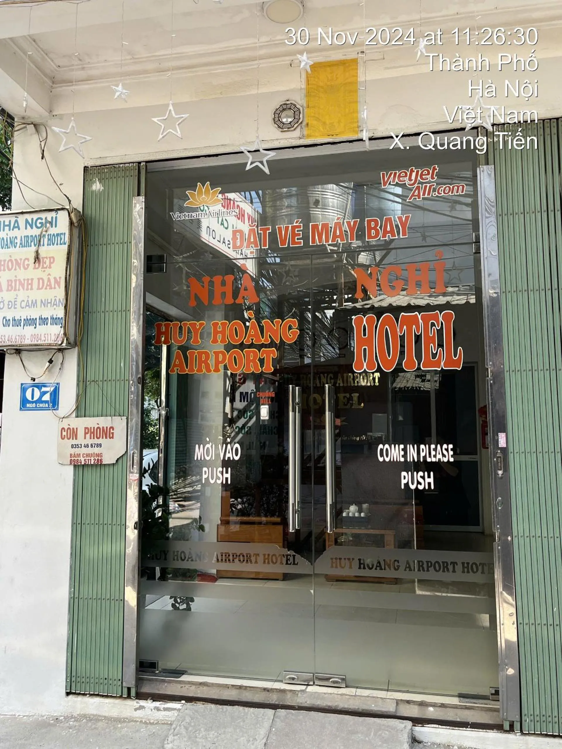 Logo/Certificate/Sign in Huy Hoang Airport