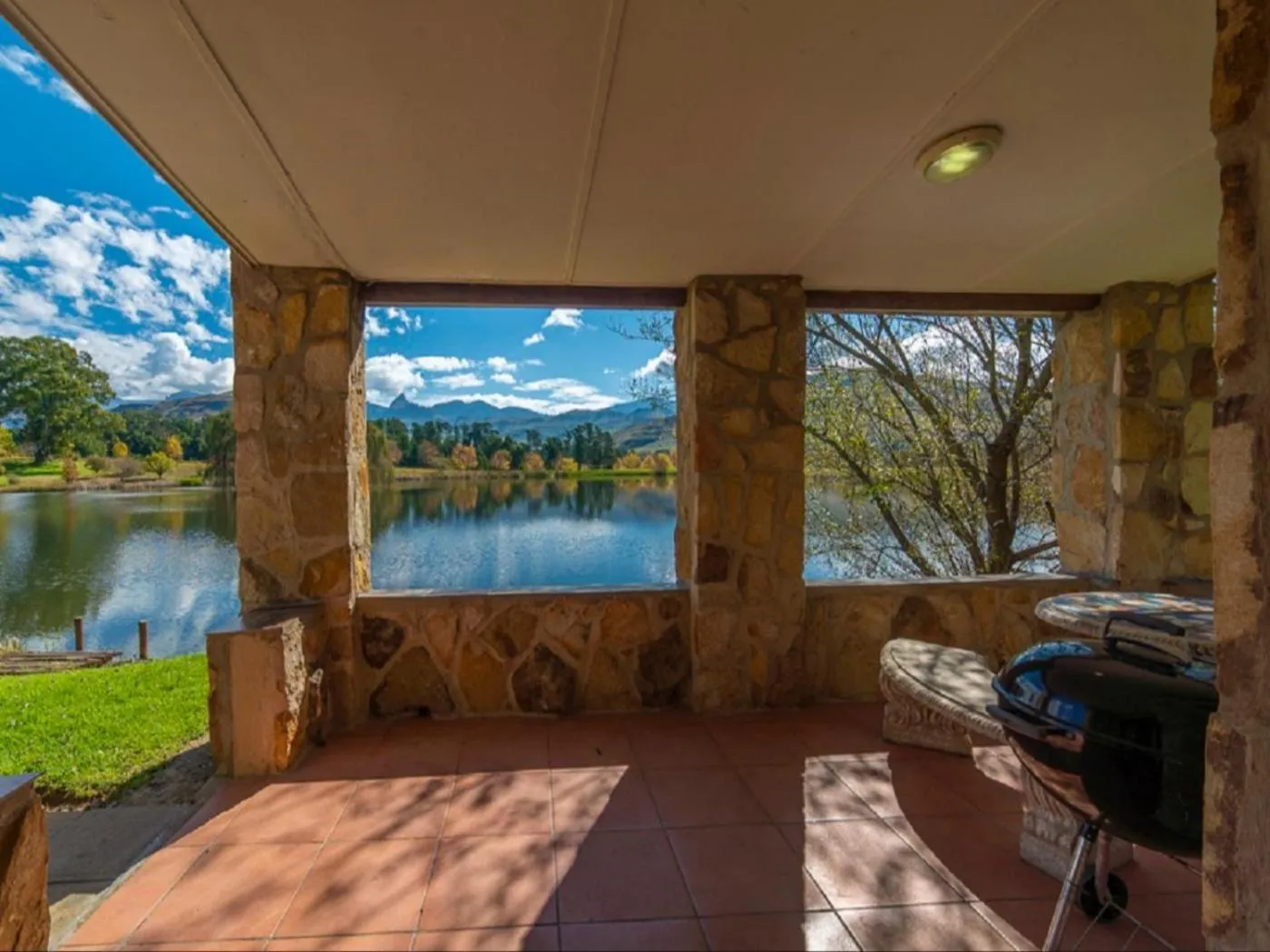 Balcony/Terrace in Lake Naverone Holiday Cottages