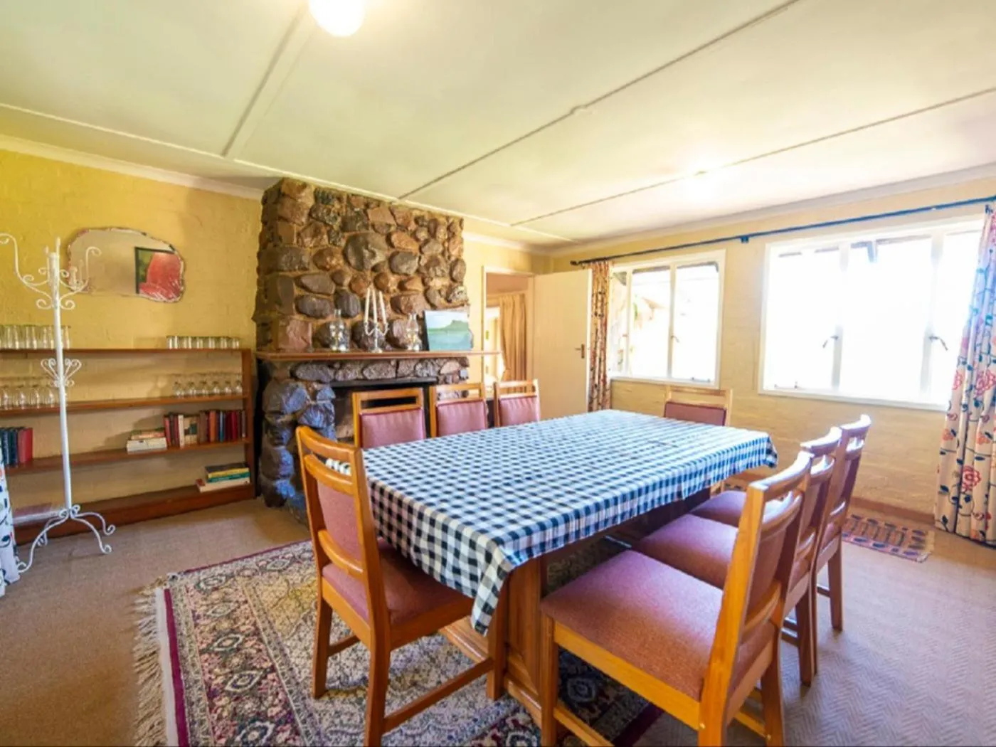 Seating area in Lake Naverone Holiday Cottages