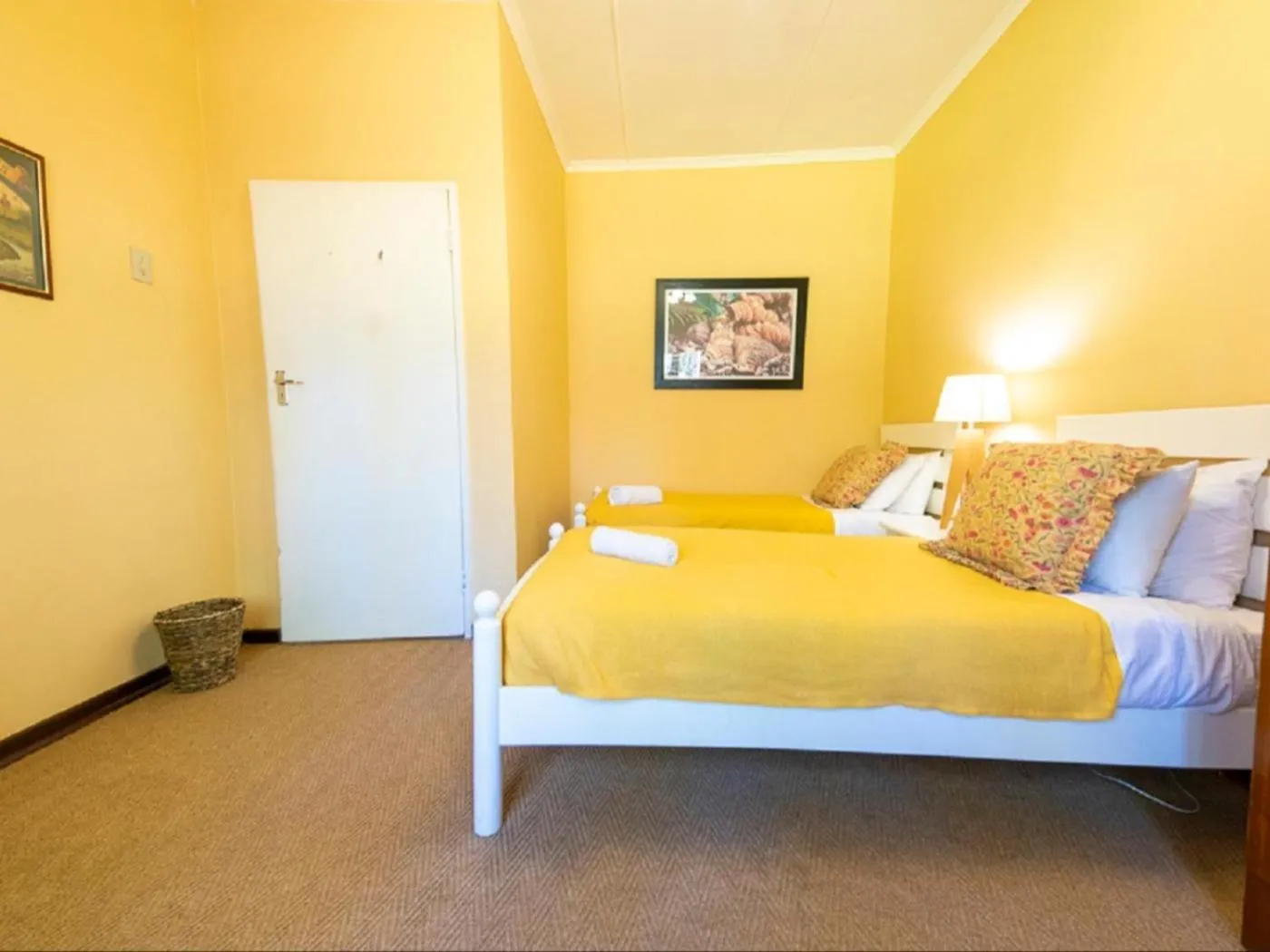 Bed in Lake Naverone Holiday Cottages