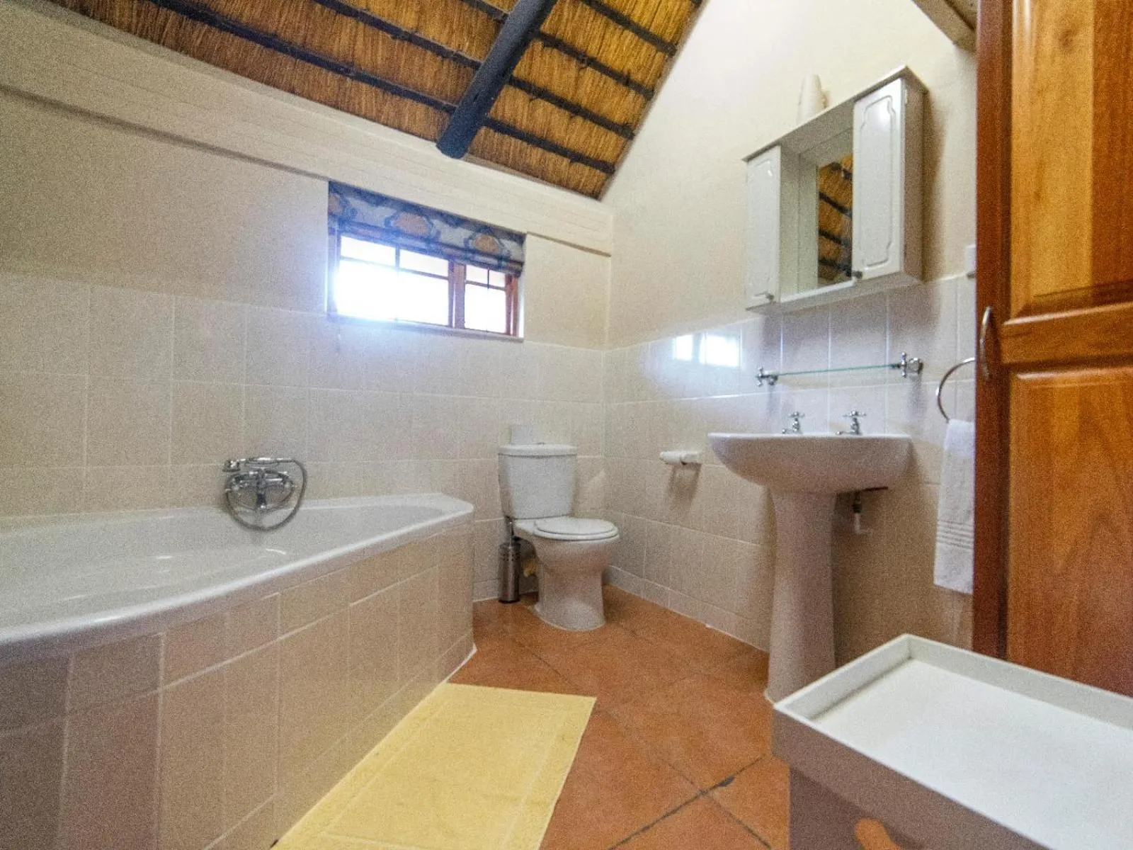 Bathroom in Lake Naverone Holiday Cottages