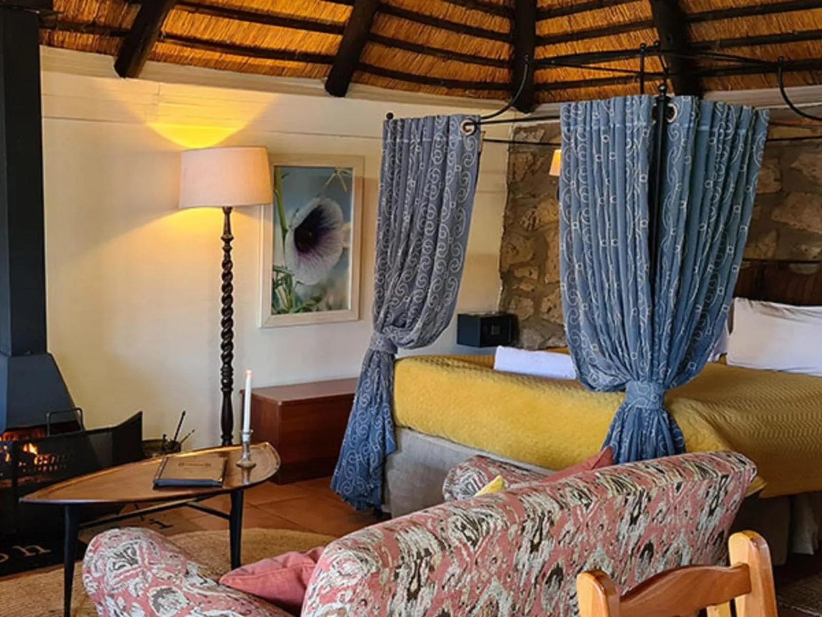 Bed in Lake Naverone Holiday Cottages