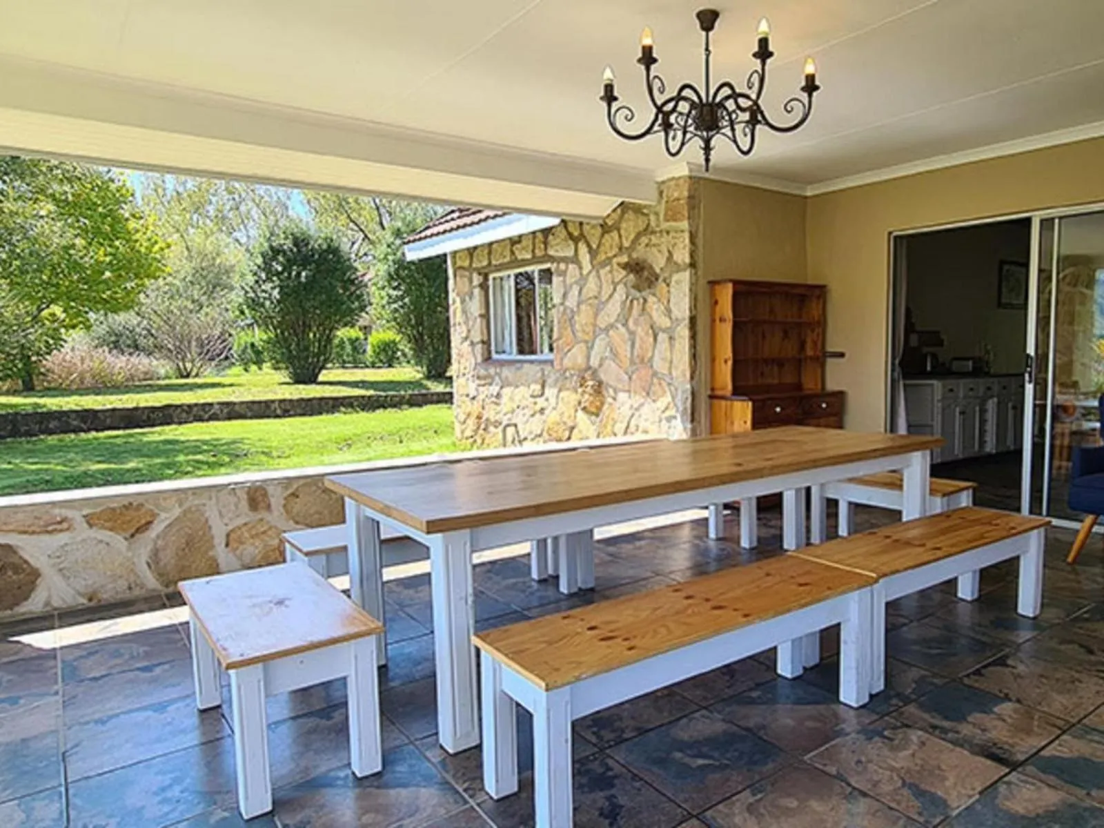 Balcony/Terrace in Lake Naverone Holiday Cottages