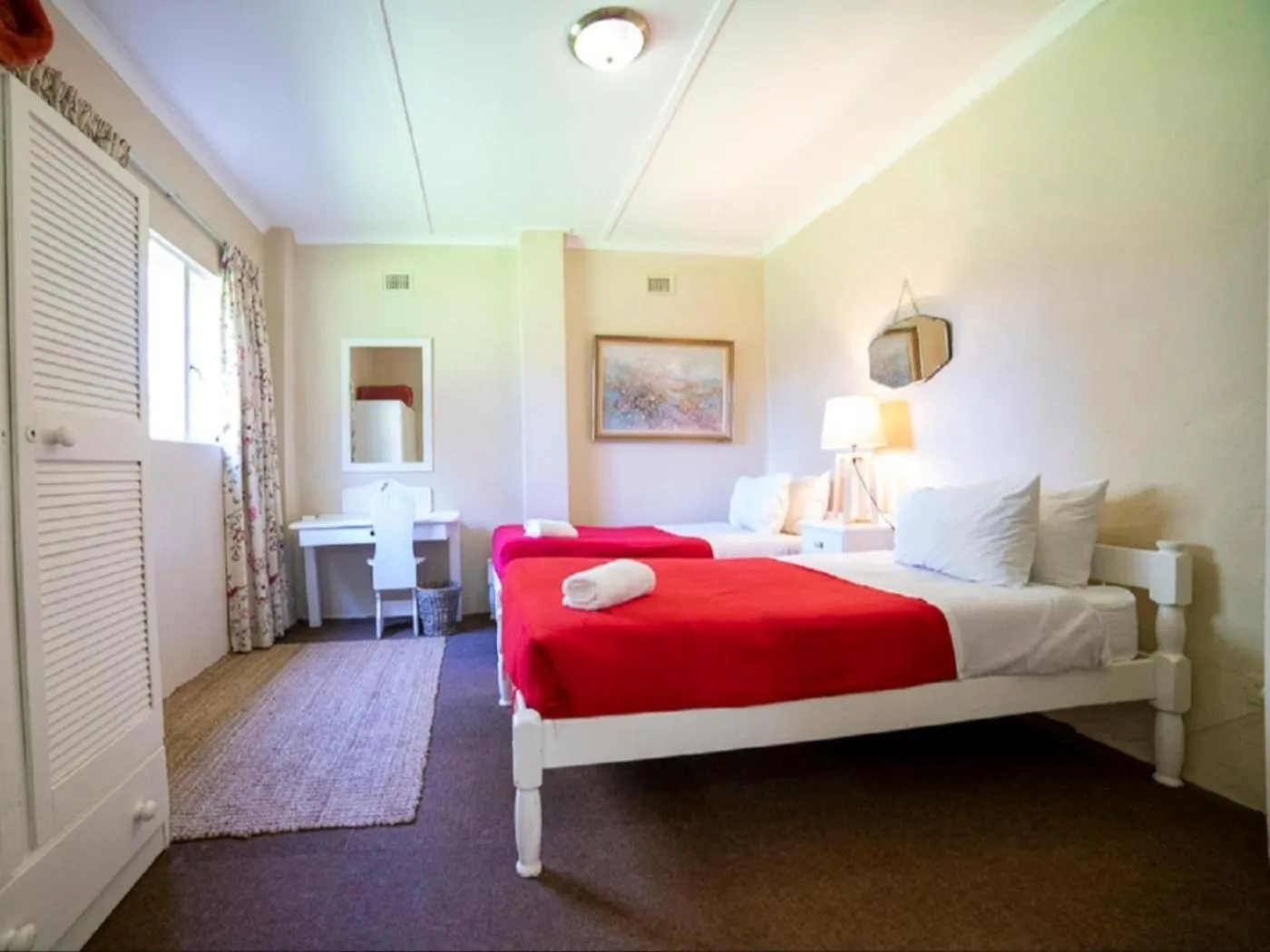 Bed in Lake Naverone Holiday Cottages