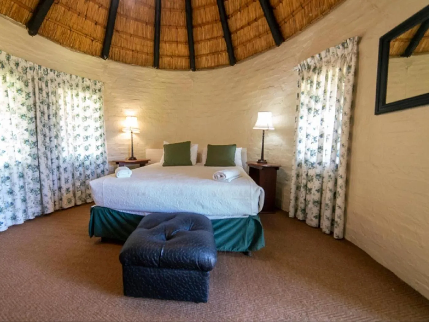 Bed in Lake Naverone Holiday Cottages