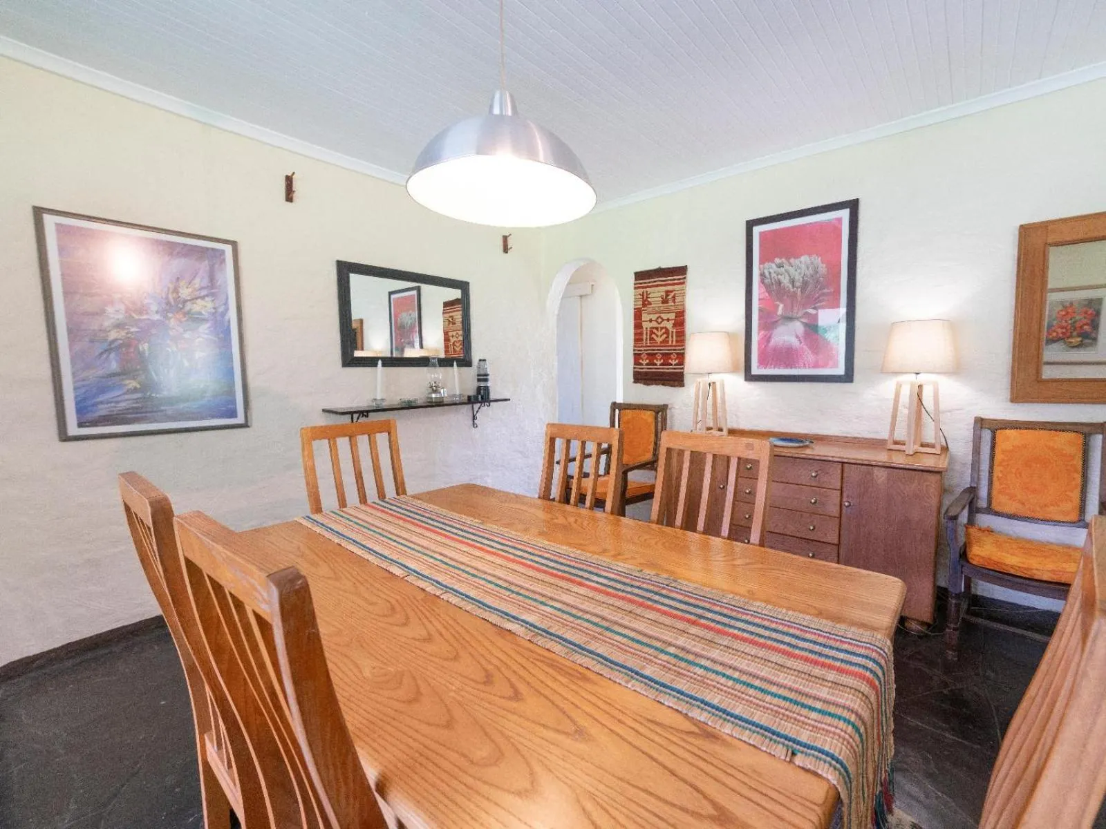 Seating area in Lake Naverone Holiday Cottages