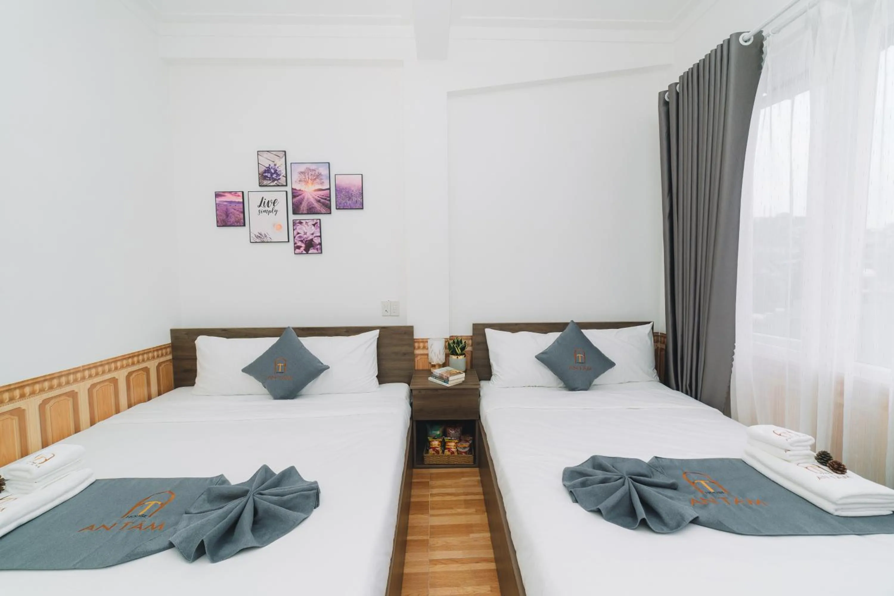 Bed in AN TÂM House Đà Lạt