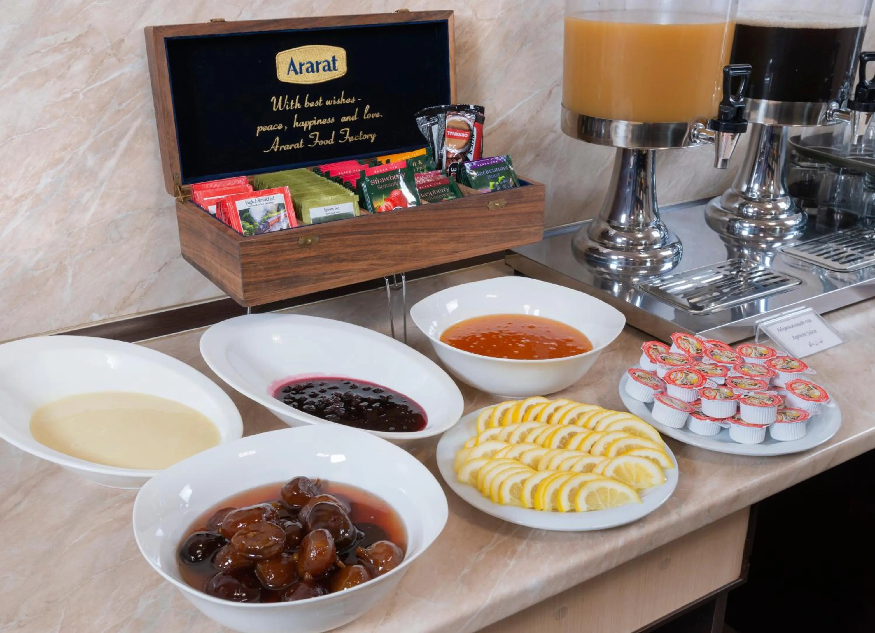 Buffet breakfast in Ani Central Inn