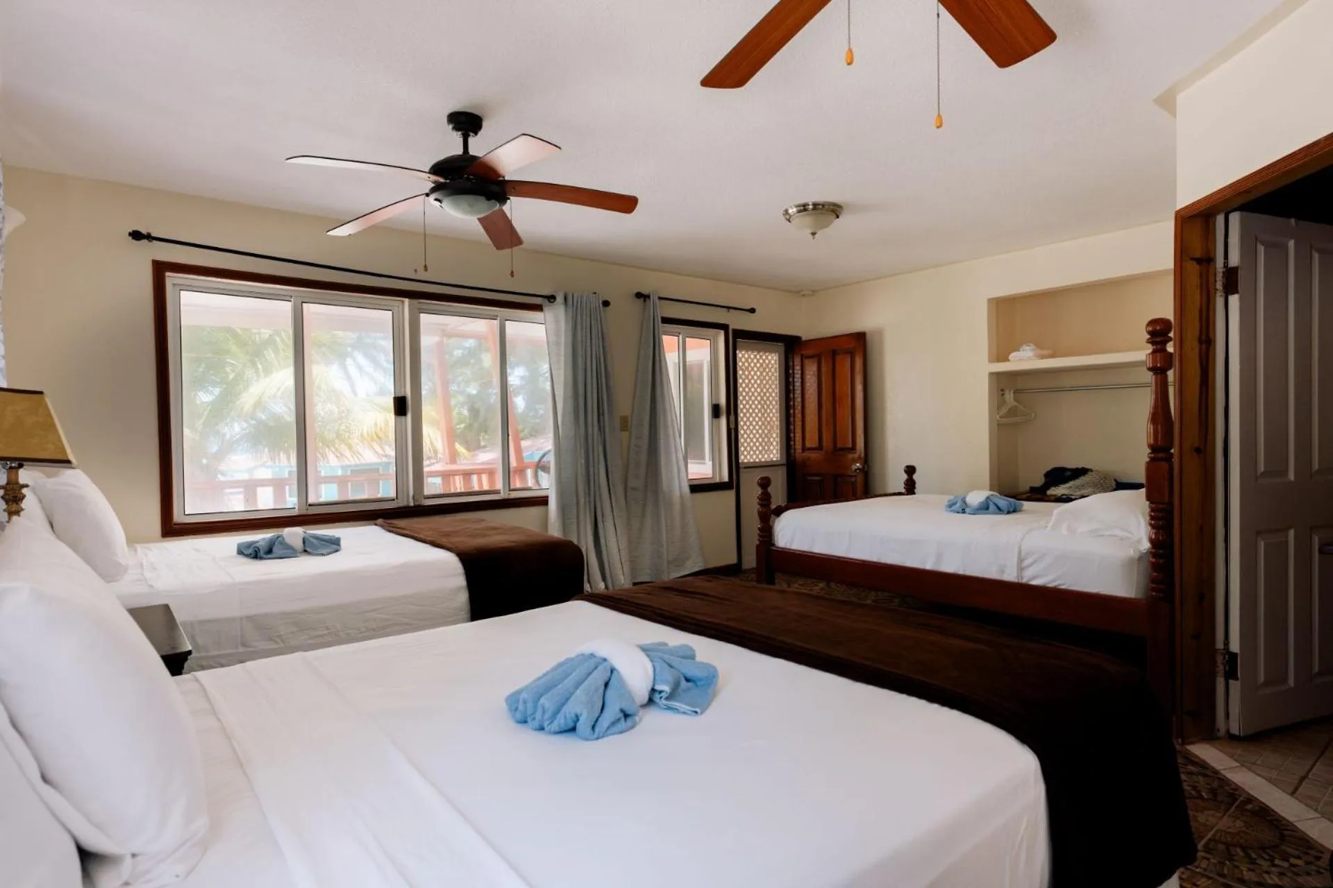 Bed in Blue Marlin Beach Resort