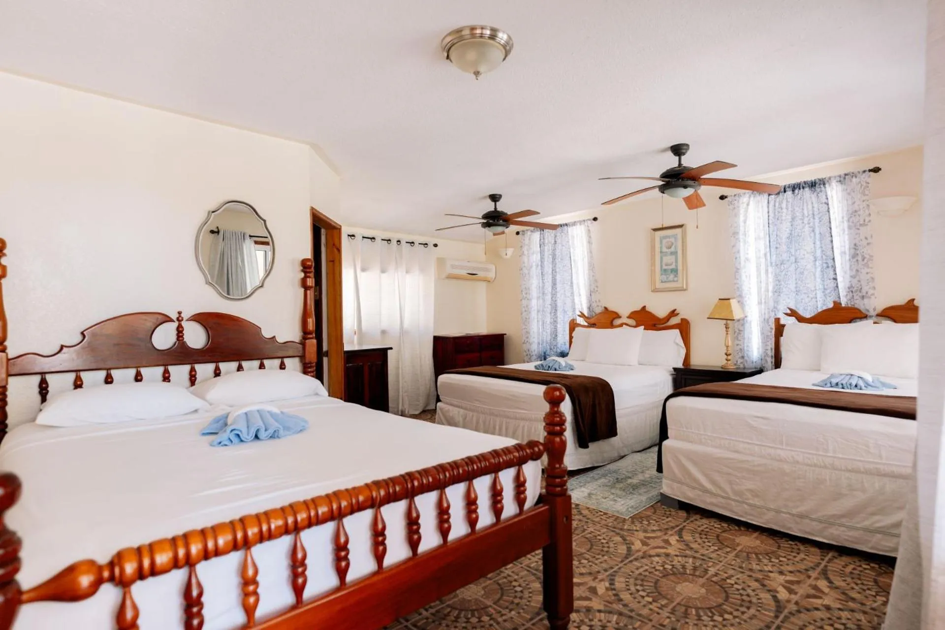 Bed in Blue Marlin Beach Resort