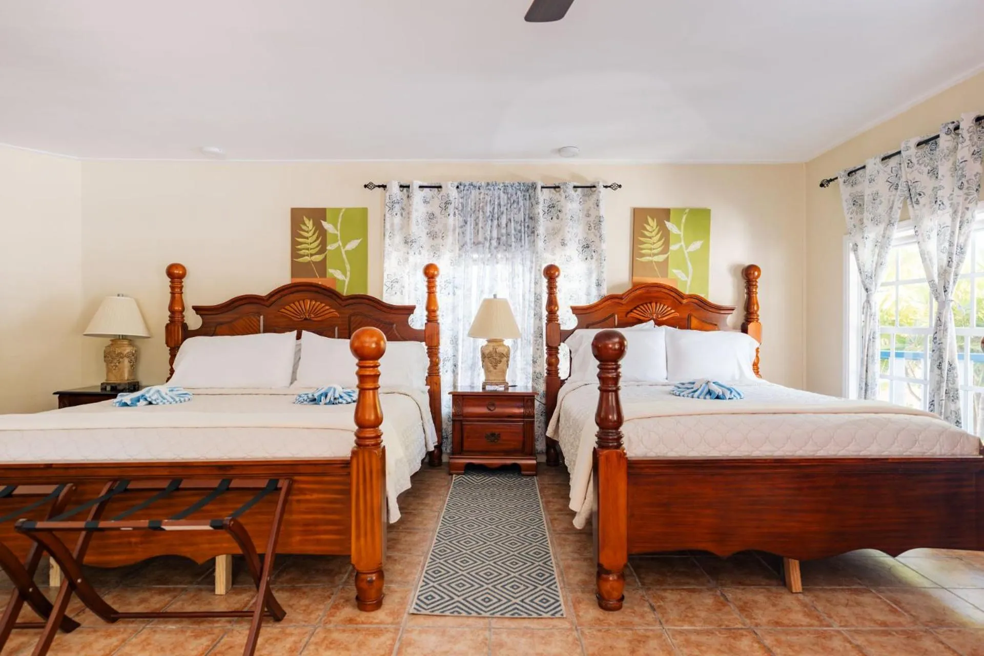 Bed in Blue Marlin Beach Resort