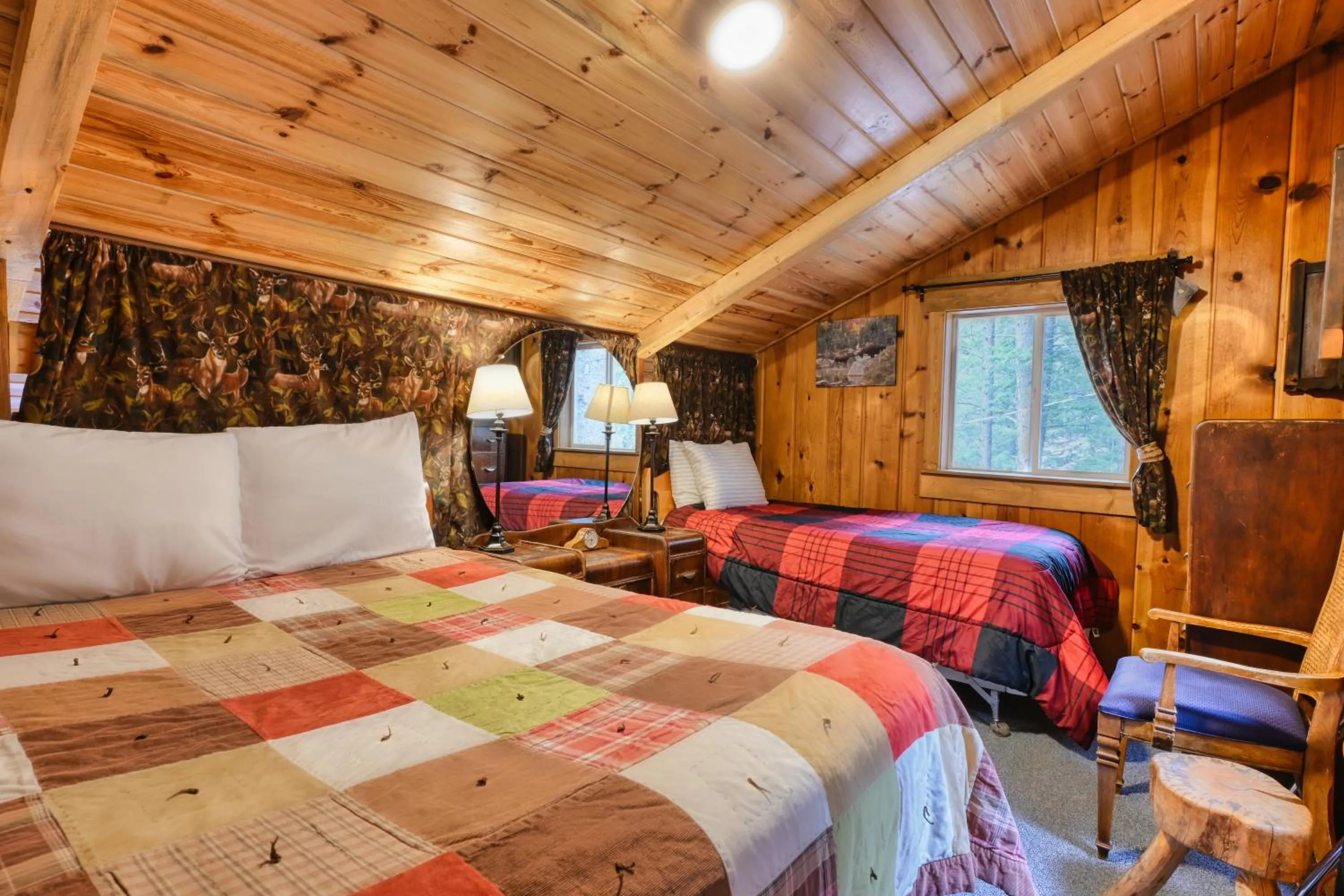 Bed in Pine Haven Resort