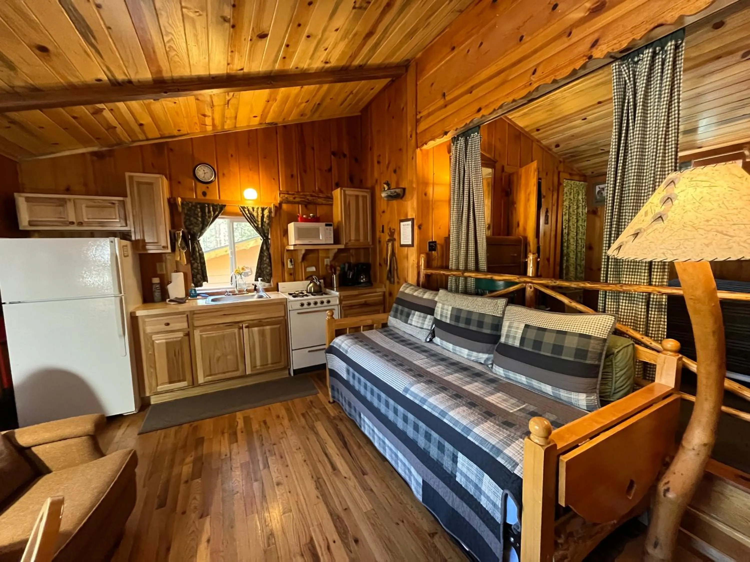 Bed in Pine Haven Resort