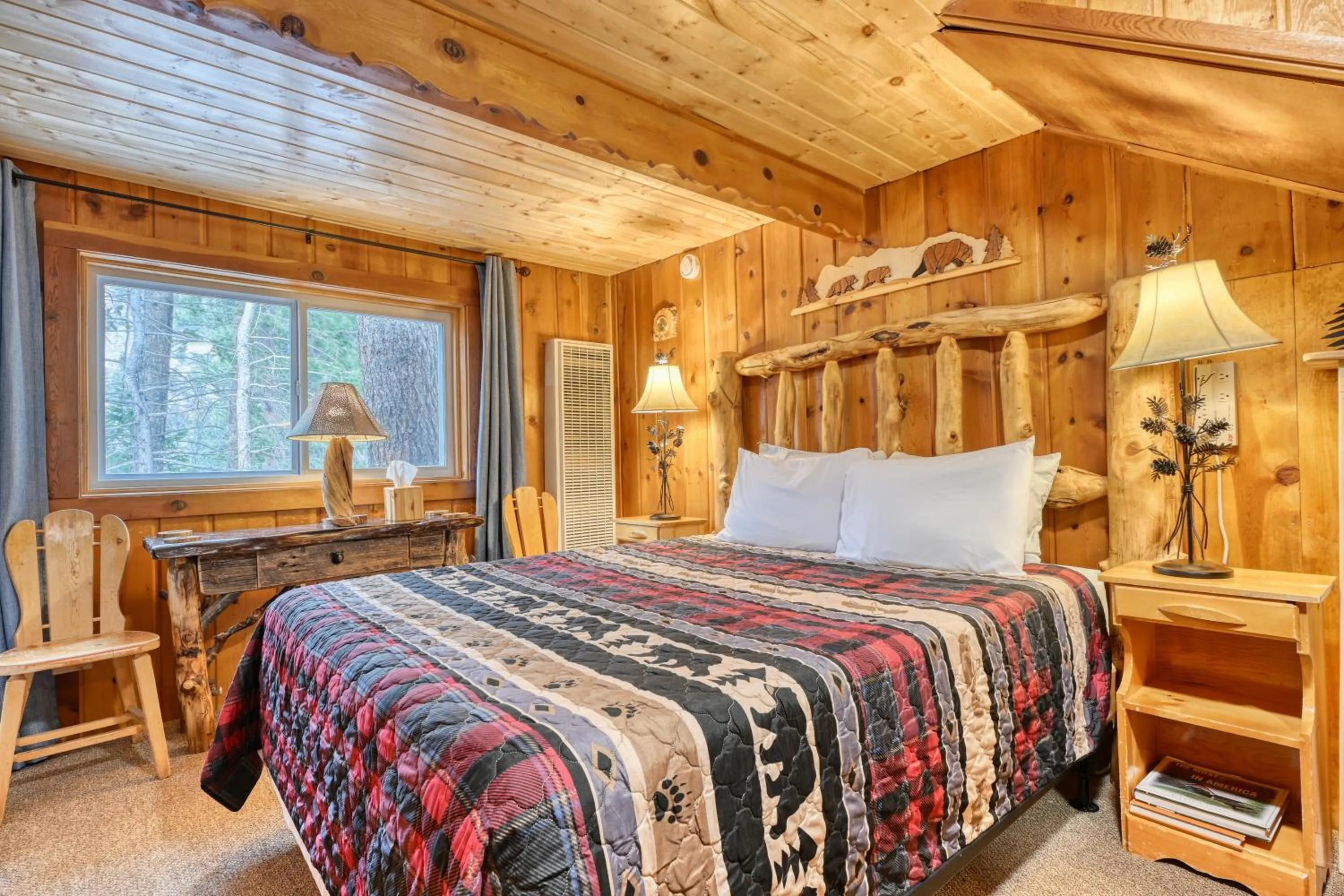 Bed in Pine Haven Resort