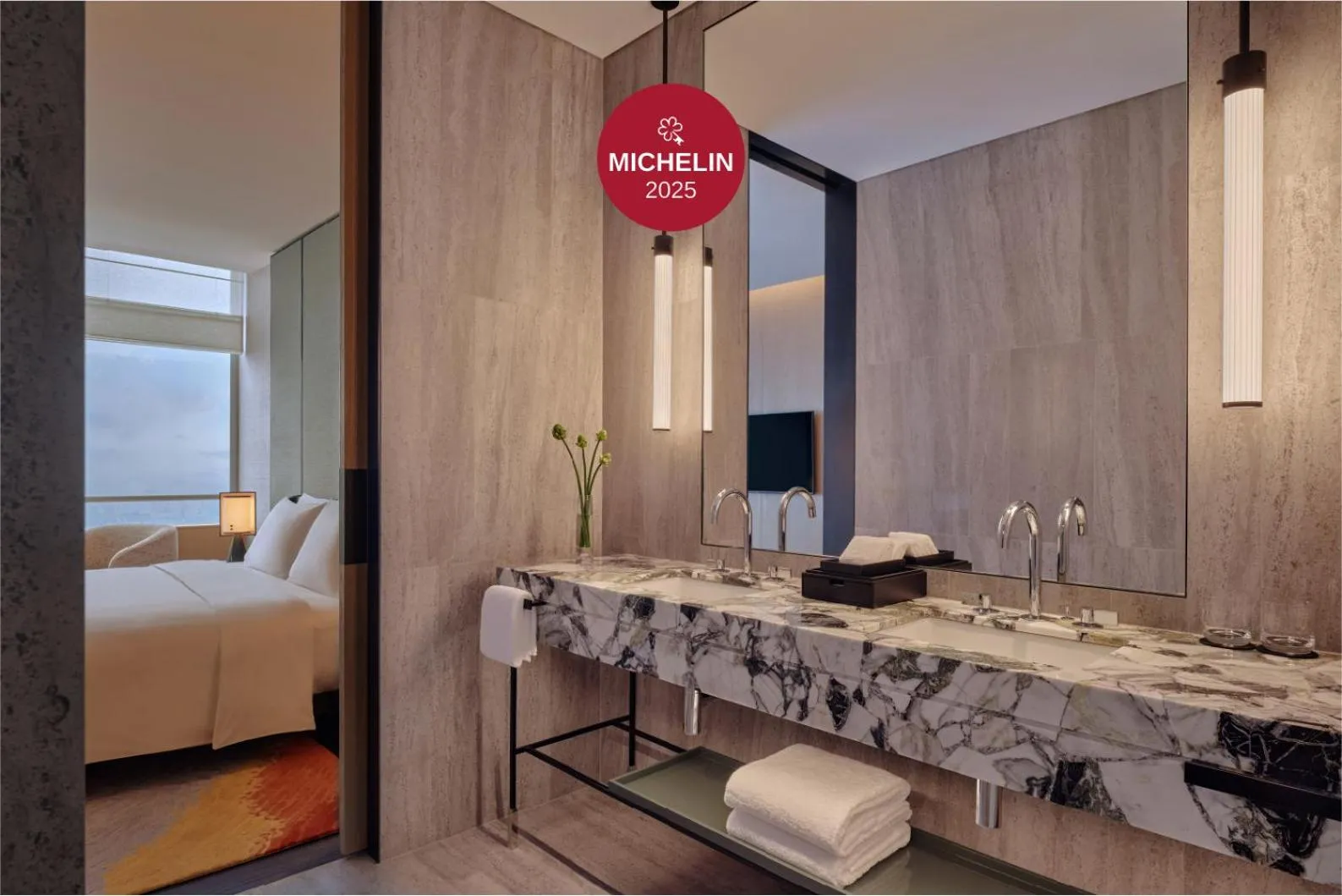 Bathroom, Bed in Park Hyatt Changsha