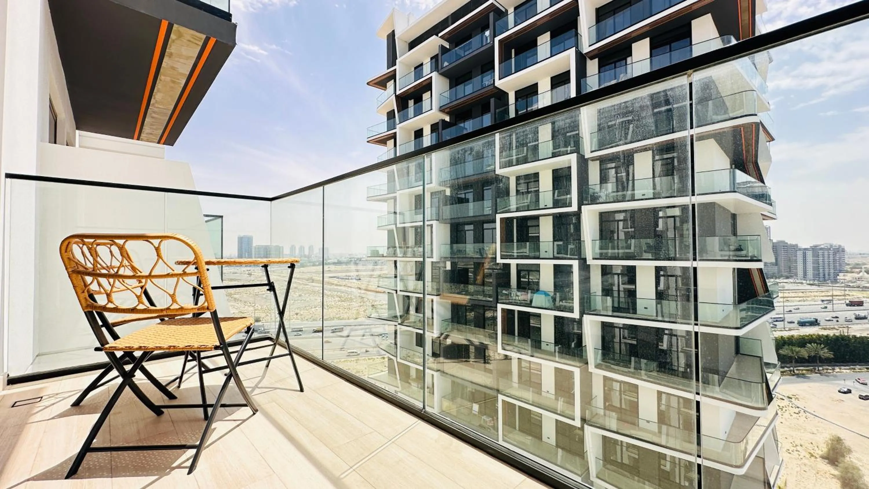 Balcony/Terrace in OYO 1292 Home Fully Furnished 1bed Apt @JVC