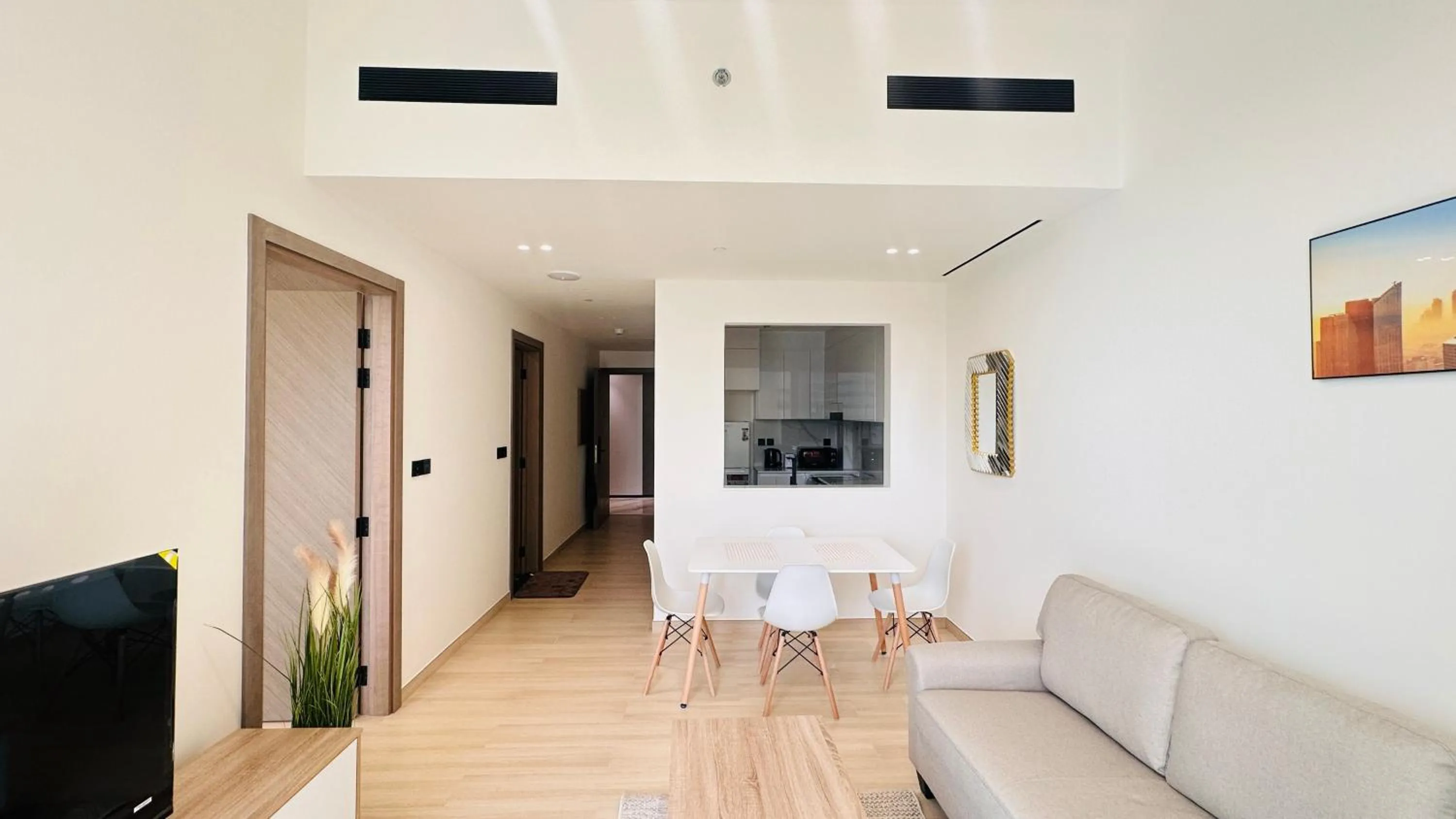 Living room in OYO 1292 Home Fully Furnished 1bed Apt @JVC