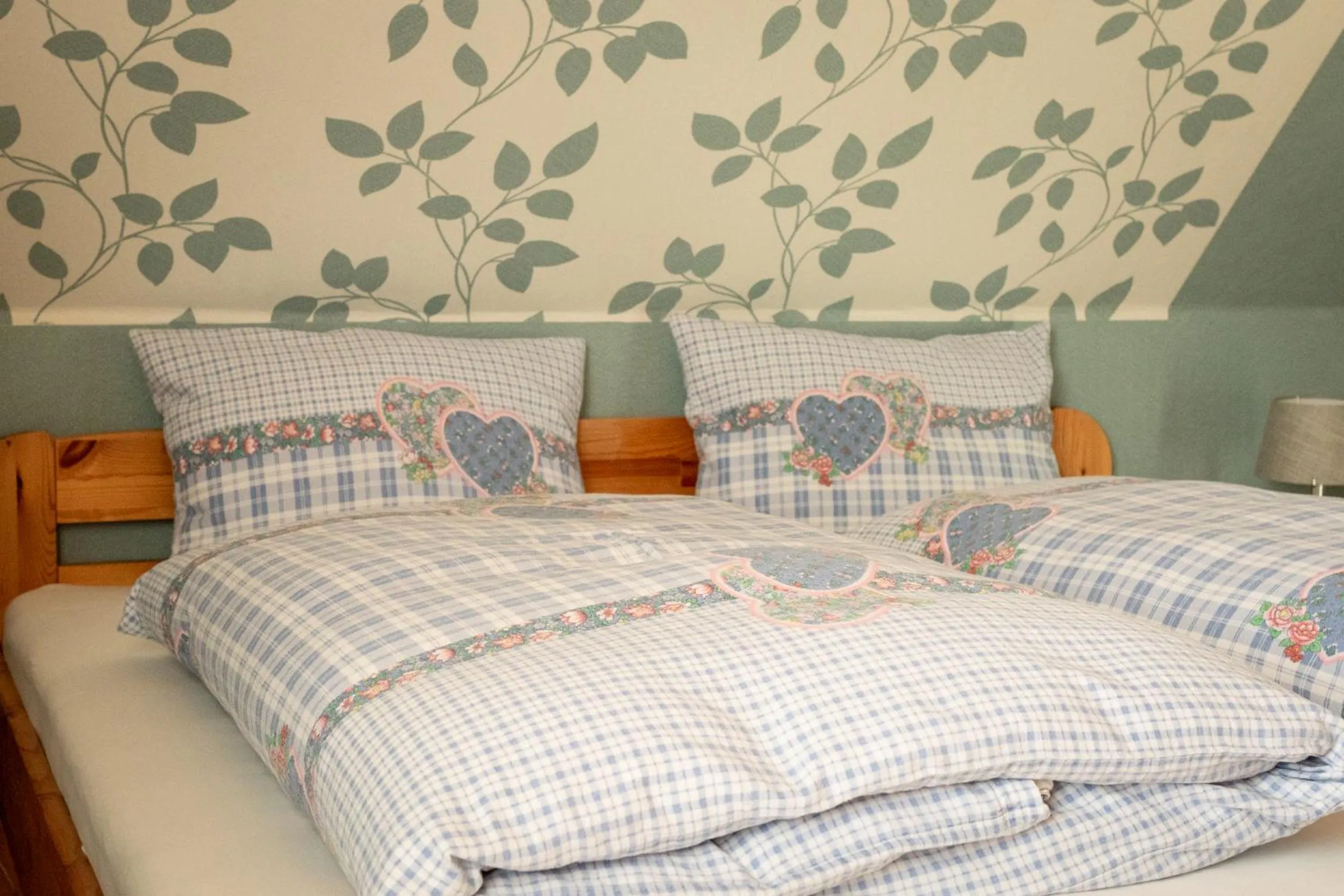 Bed in Ferienwohnung Prinke