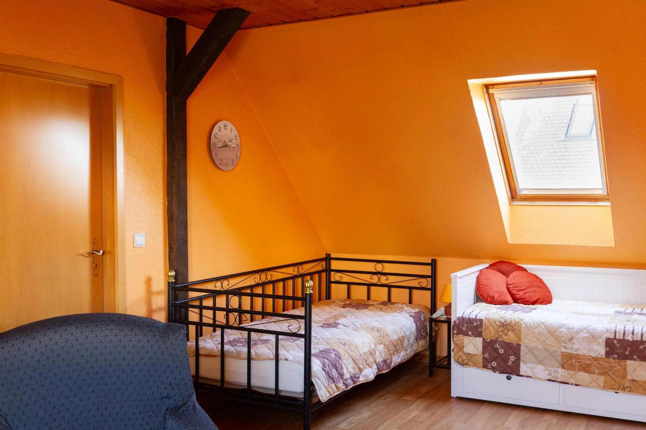 Bed in Ferienwohnung Prinke