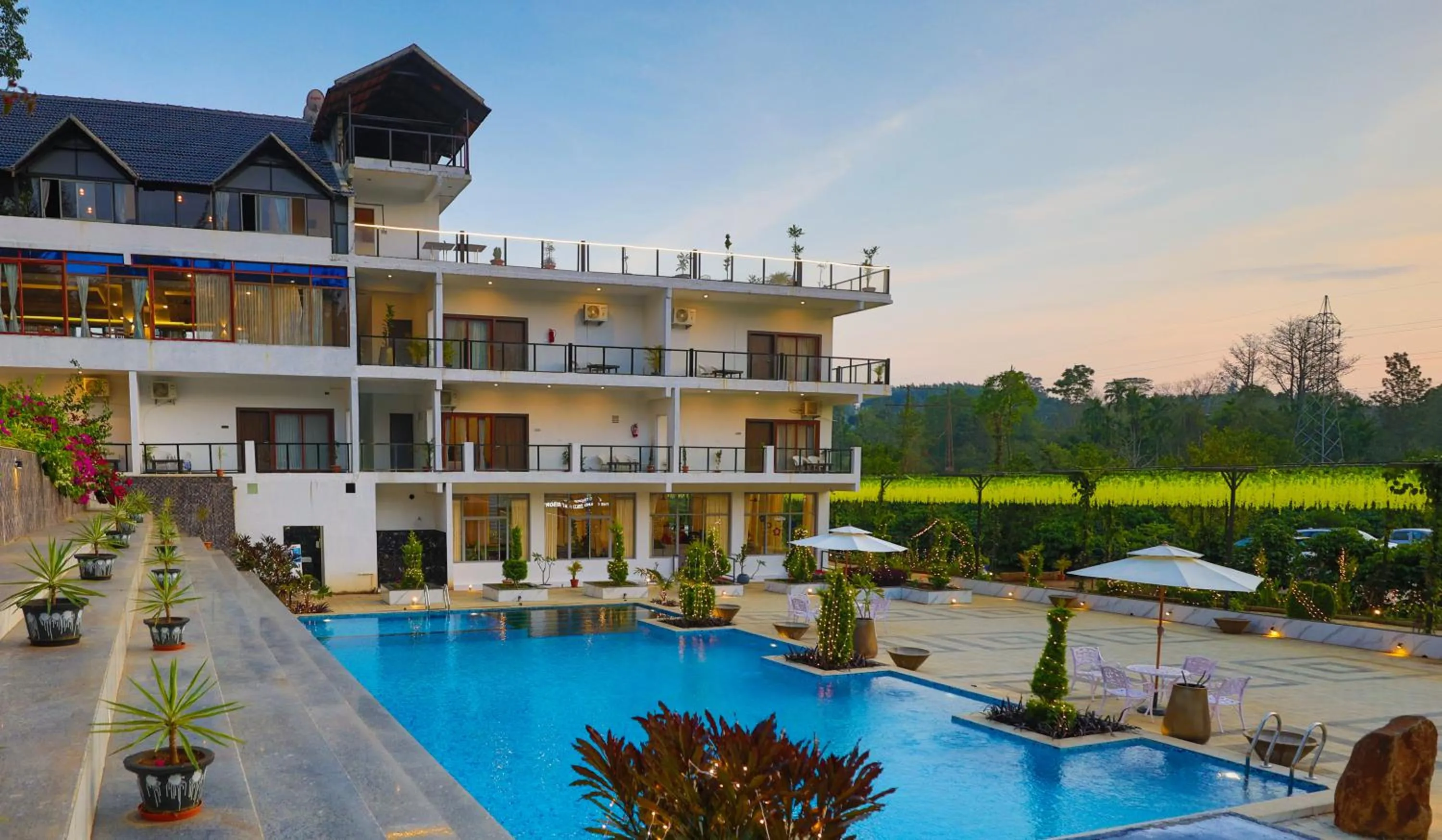 Swimming pool in The Grand Retreat - Chikmagalur