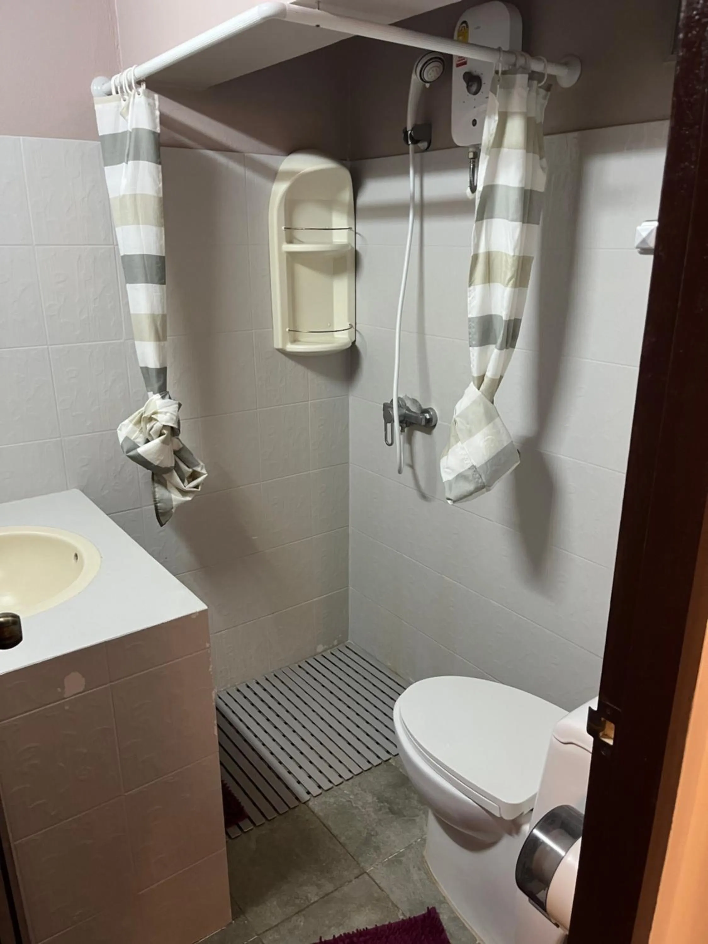 Shower in Pink House