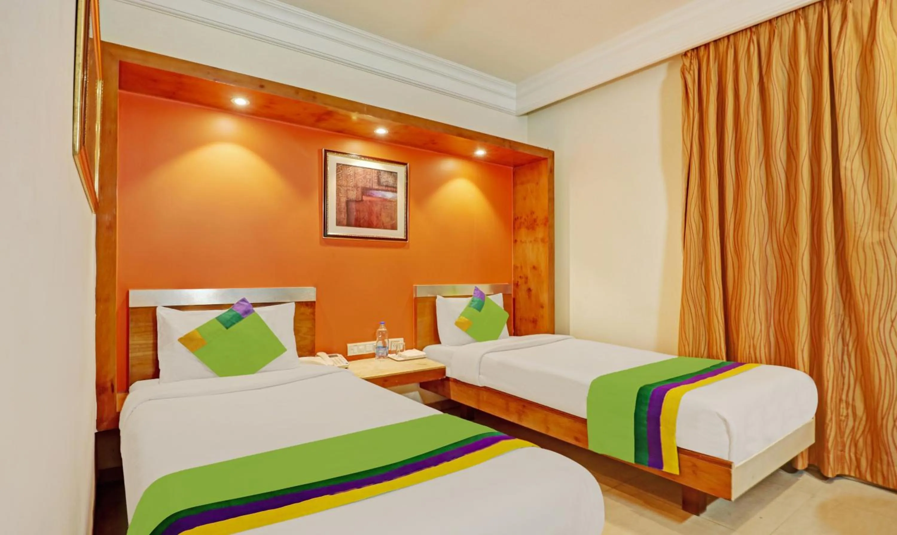 Bedroom, Bed in Treebo Suraksha Inn