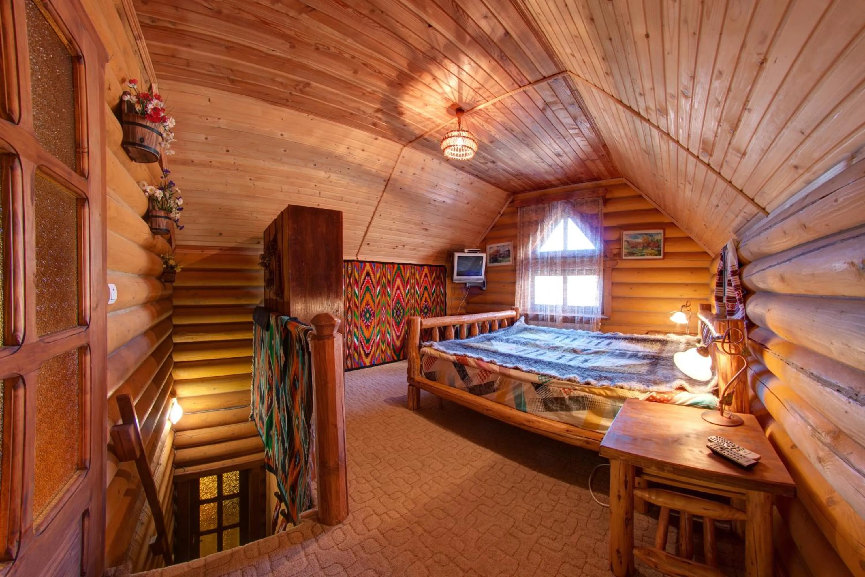 Bedroom, Bed in Hotel Gutsulia